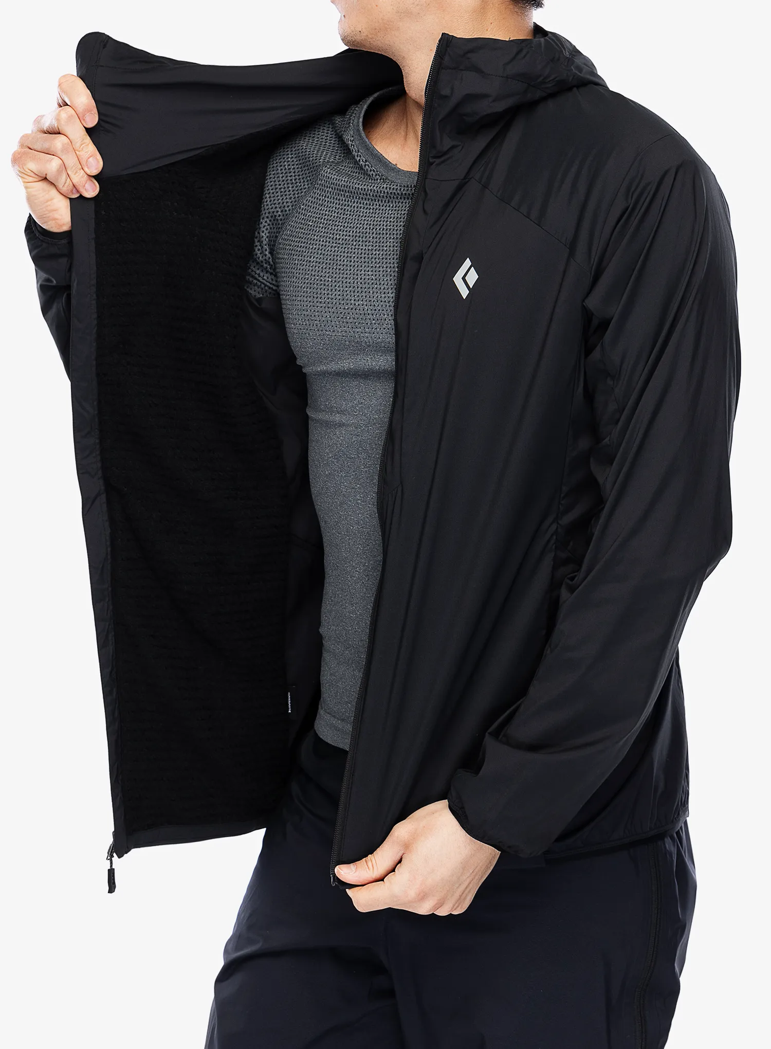 Softshell jakna Black Diamond Alpine Start Insulated Hoody - black/black