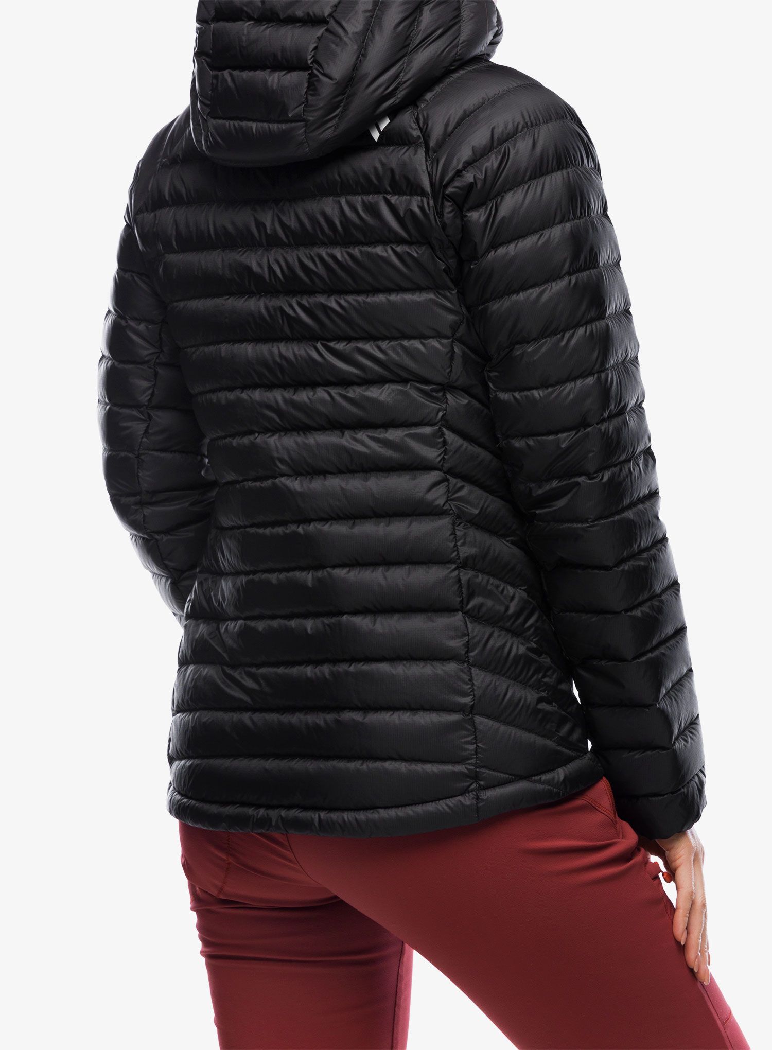 Ženska perjana jakna Black Diamond Approach Down Hoody - black/black