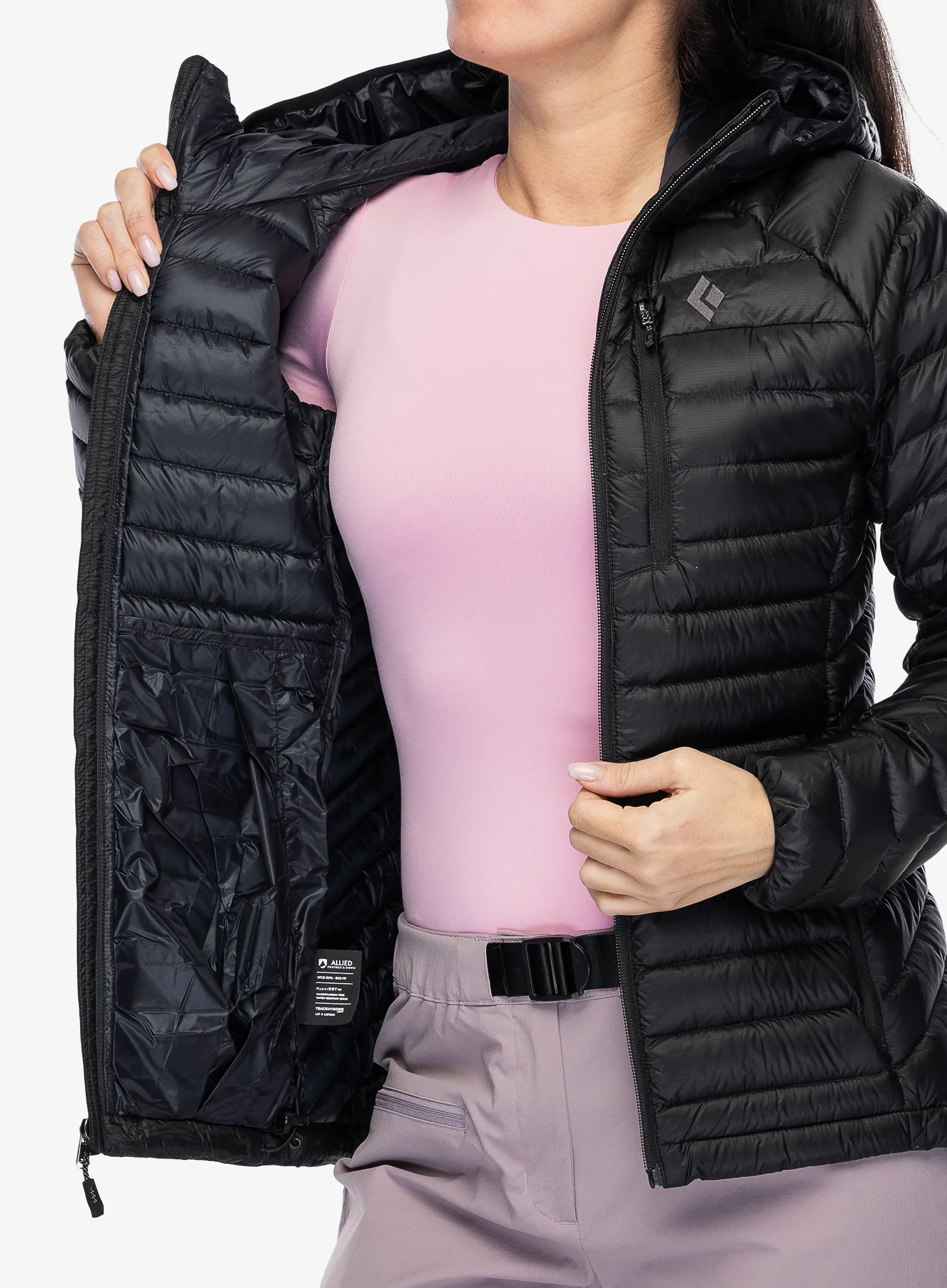 Ženska perjana jakna Black Diamond Approach Down Hoody - blck
