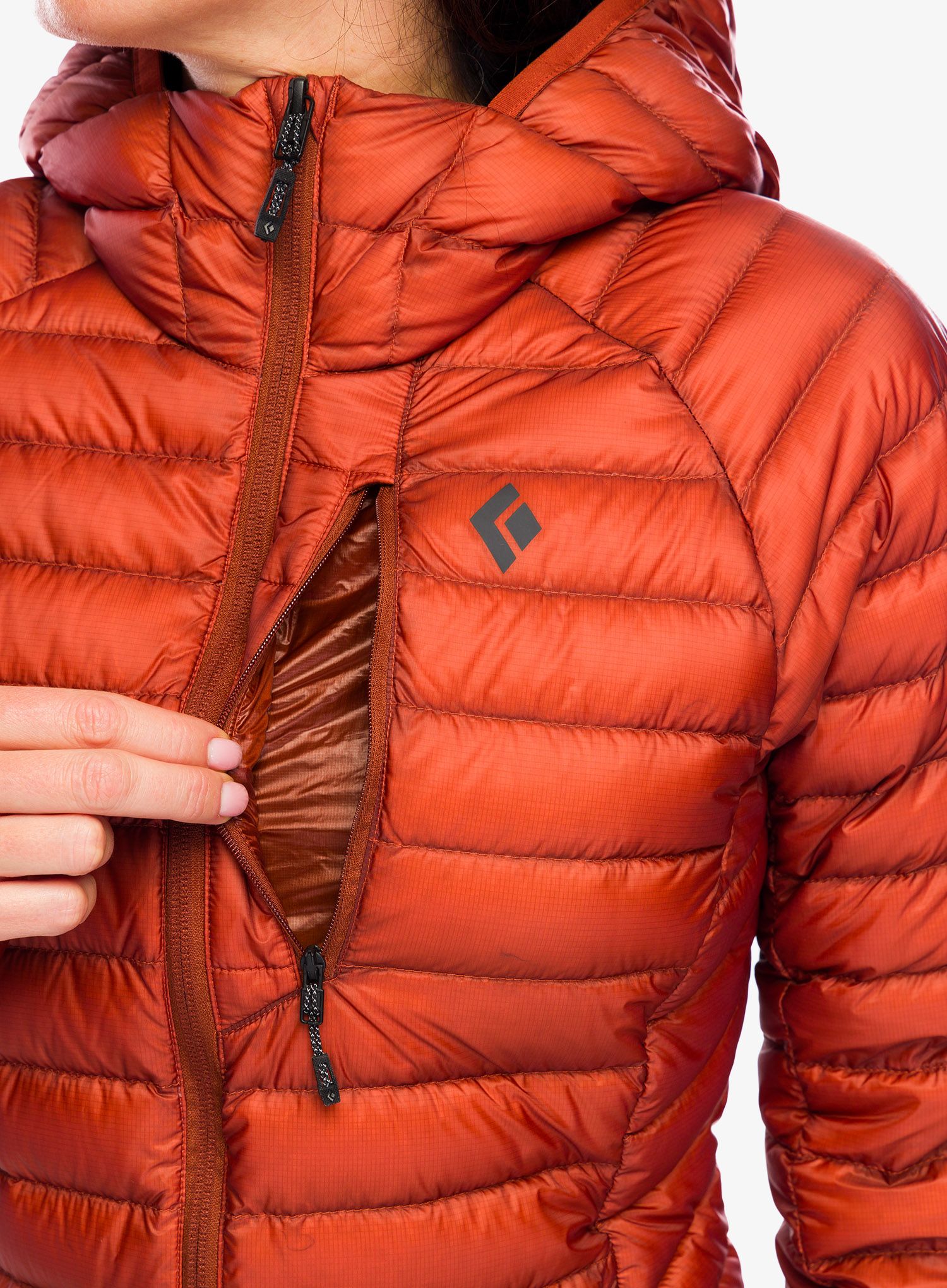 Ženska perjana jakna Black Diamond Approach Down Hoody - burnt sienna