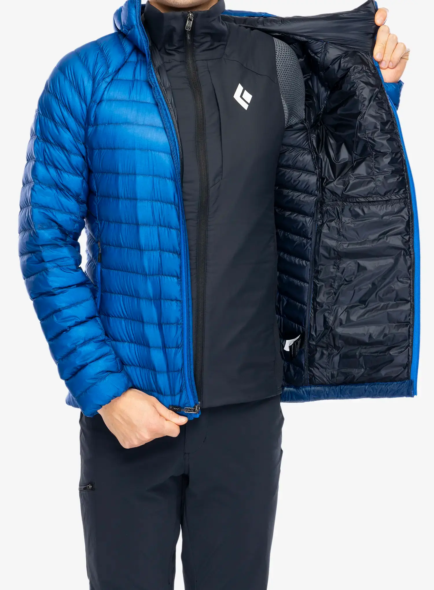 Pernata jakna Black Diamond Approach Down Hoody - drifter blue