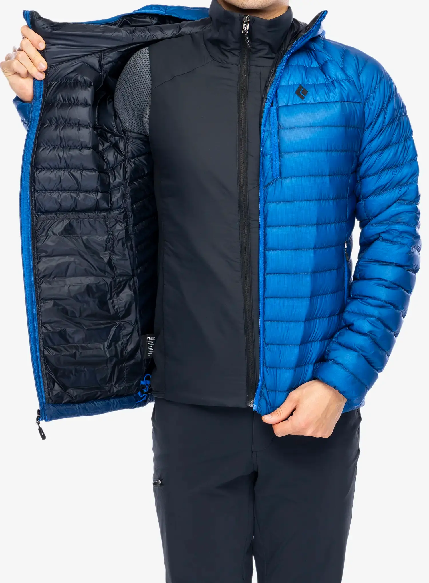 Pernata jakna Black Diamond Approach Down Hoody - drifter blue