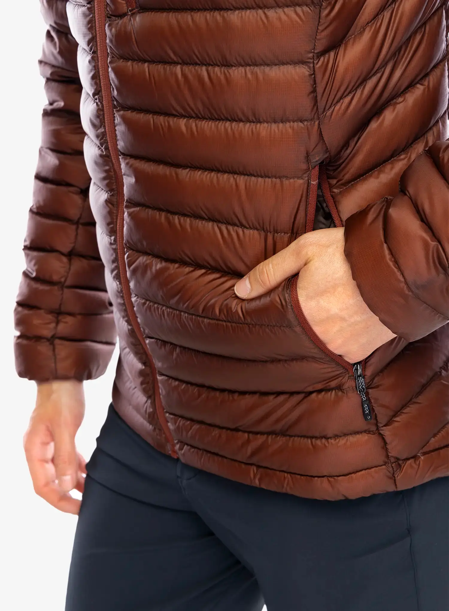 Pernata jakna Black Diamond Approach Down Hoody - iron red