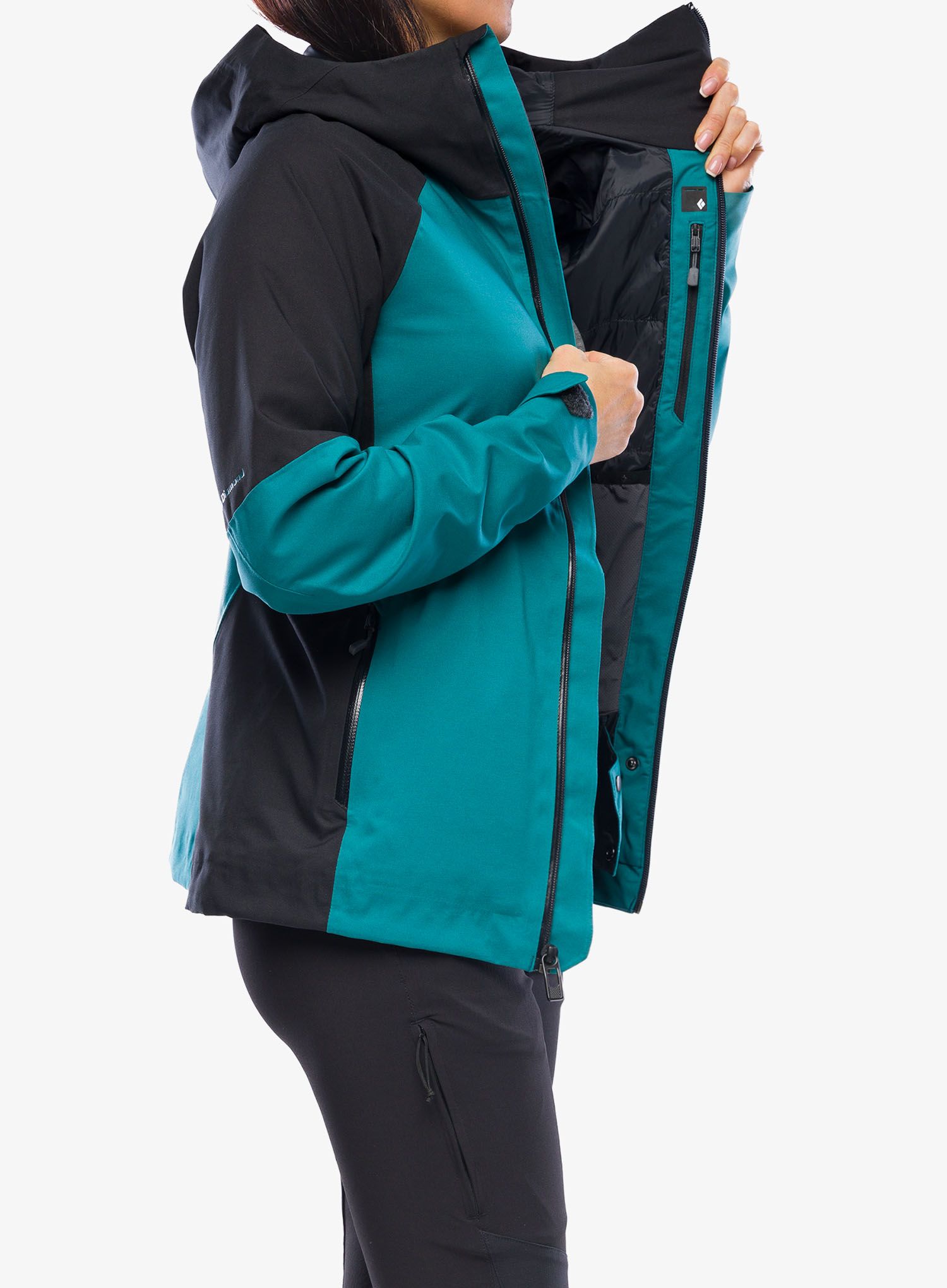 Ženska jakna Black Diamond BoundaryLine Insulated Jacket - sea pine/black