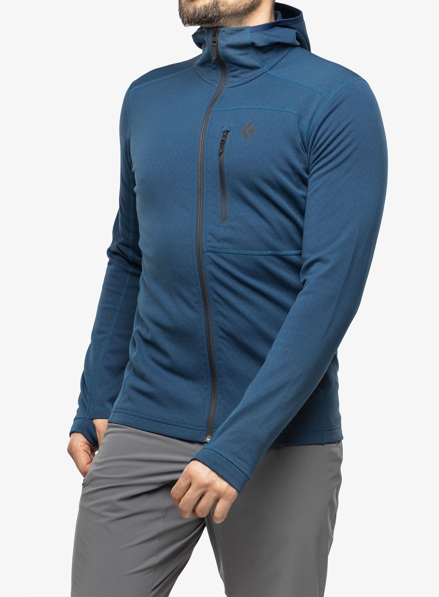 Majica s kapuljačom Black Diamond Coefficient Fleece Hoody - azurite