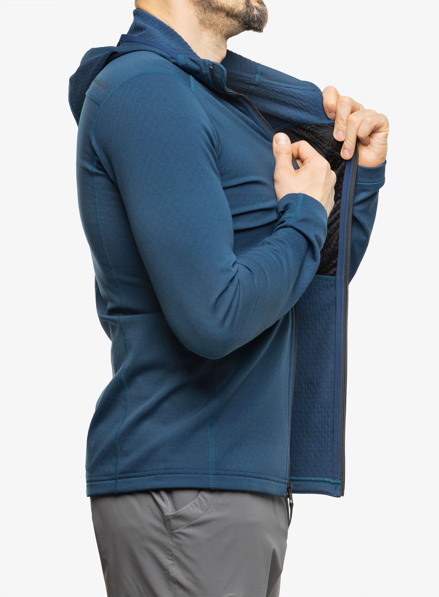 Majica s kapuljačom Black Diamond Coefficient Fleece Hoody - azurite
