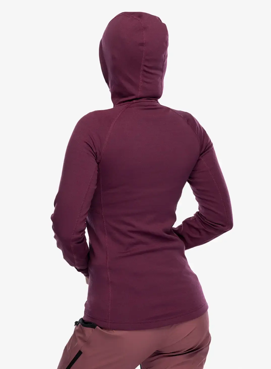 Dukserica s kapuljačom ženska Black Diamond Coefficient QZ Hoody - blackberry