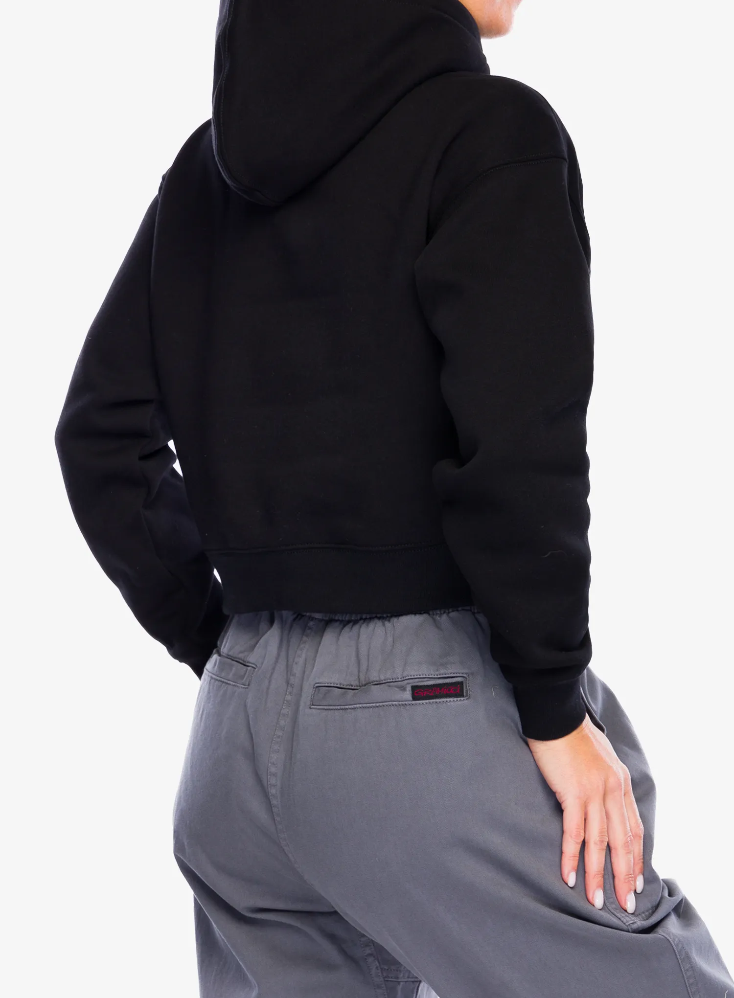 Dukserica s kapuljačom ženska Black Diamond Crop Pullover Hoody - black