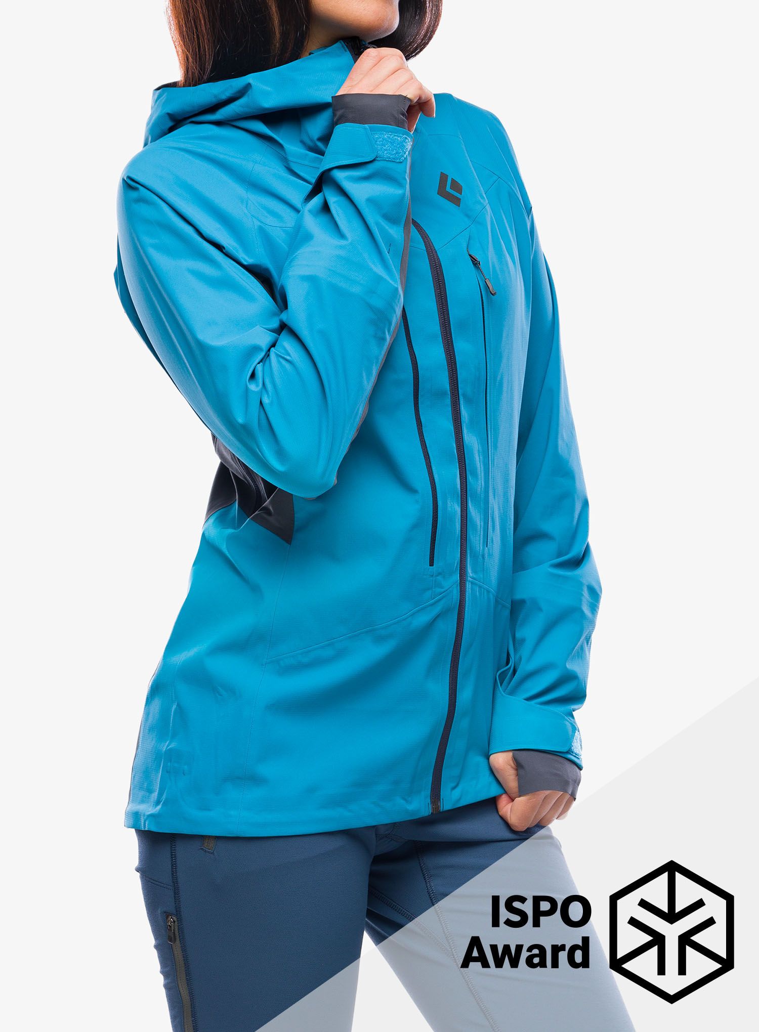 Ženska jakna Black Diamond Dawn Patrol Hybrid Shell - azul