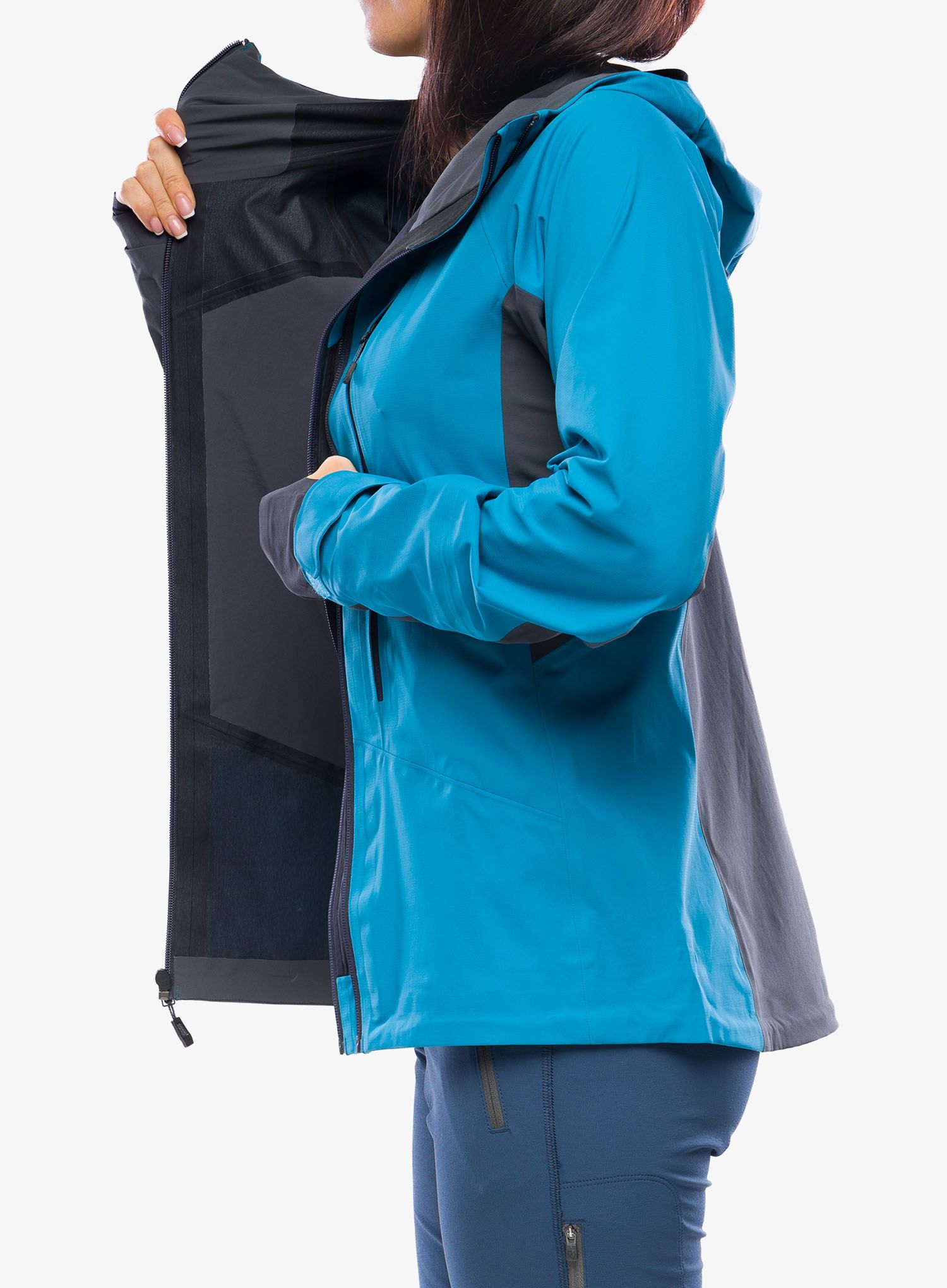 Ženska jakna Black Diamond Dawn Patrol Hybrid Shell - azul