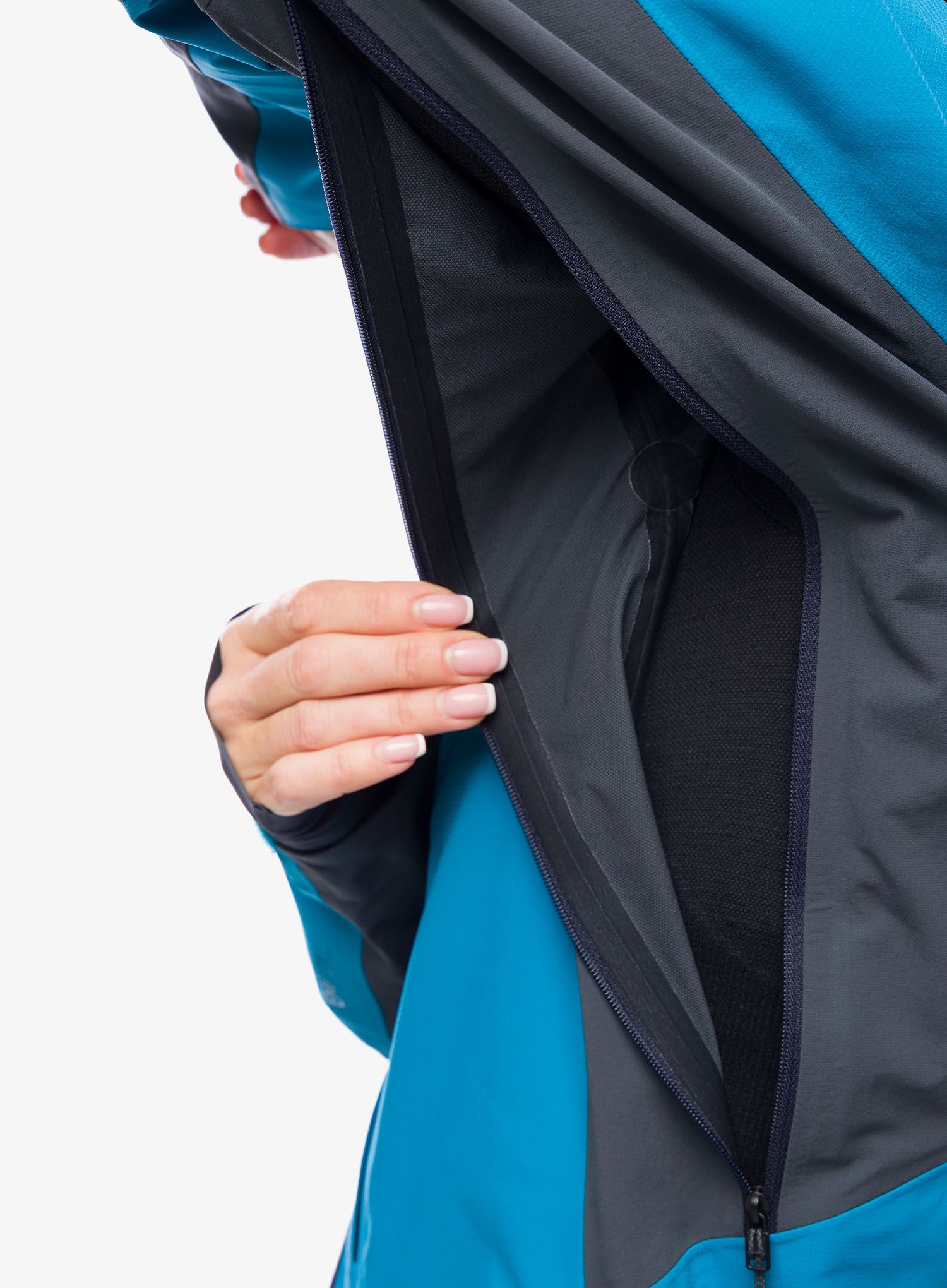 Ženska jakna Black Diamond Dawn Patrol Hybrid Shell - azul