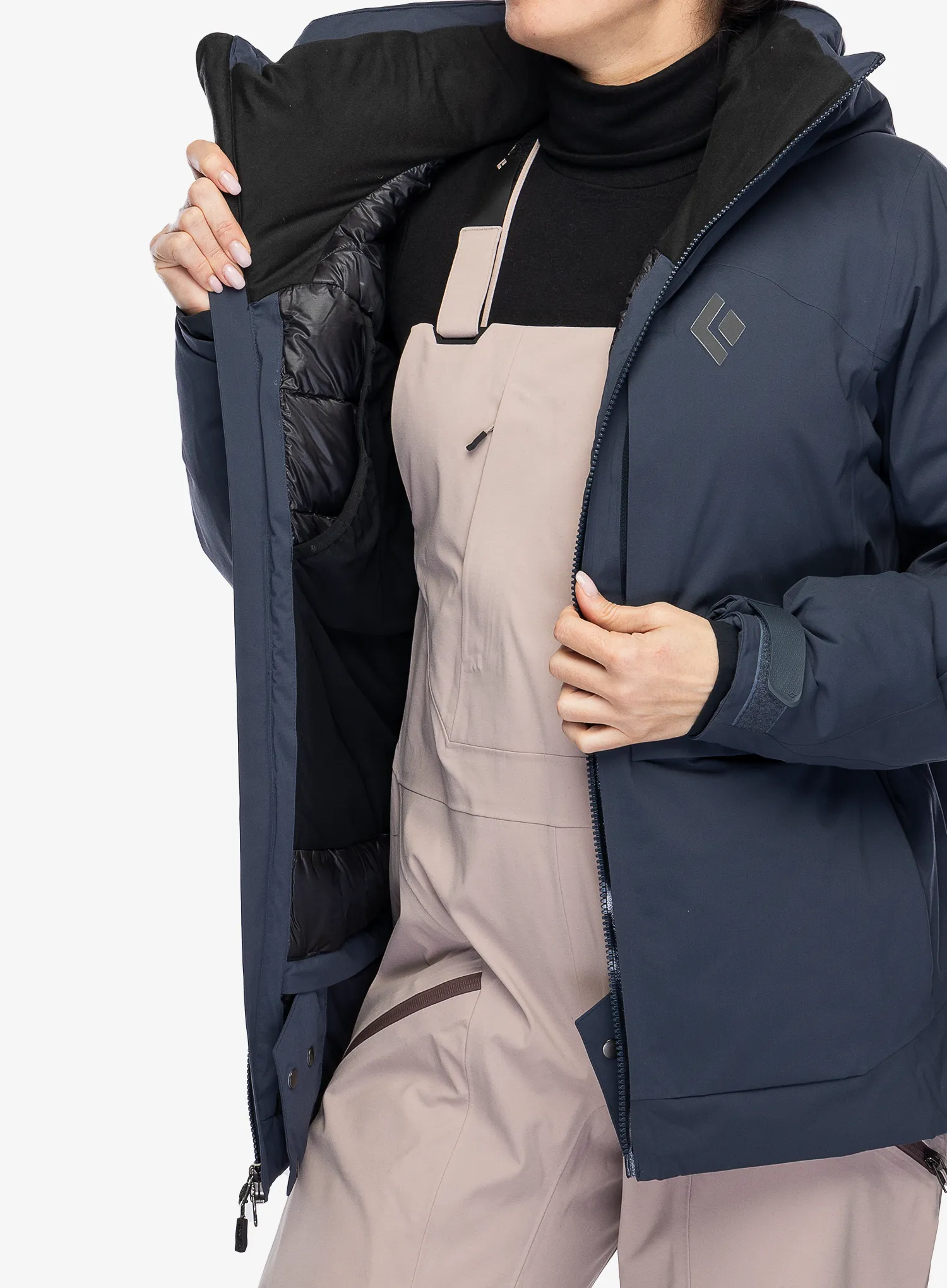 Ženska perjana jakna Black Diamond Factor Insulated Parka - charcoal