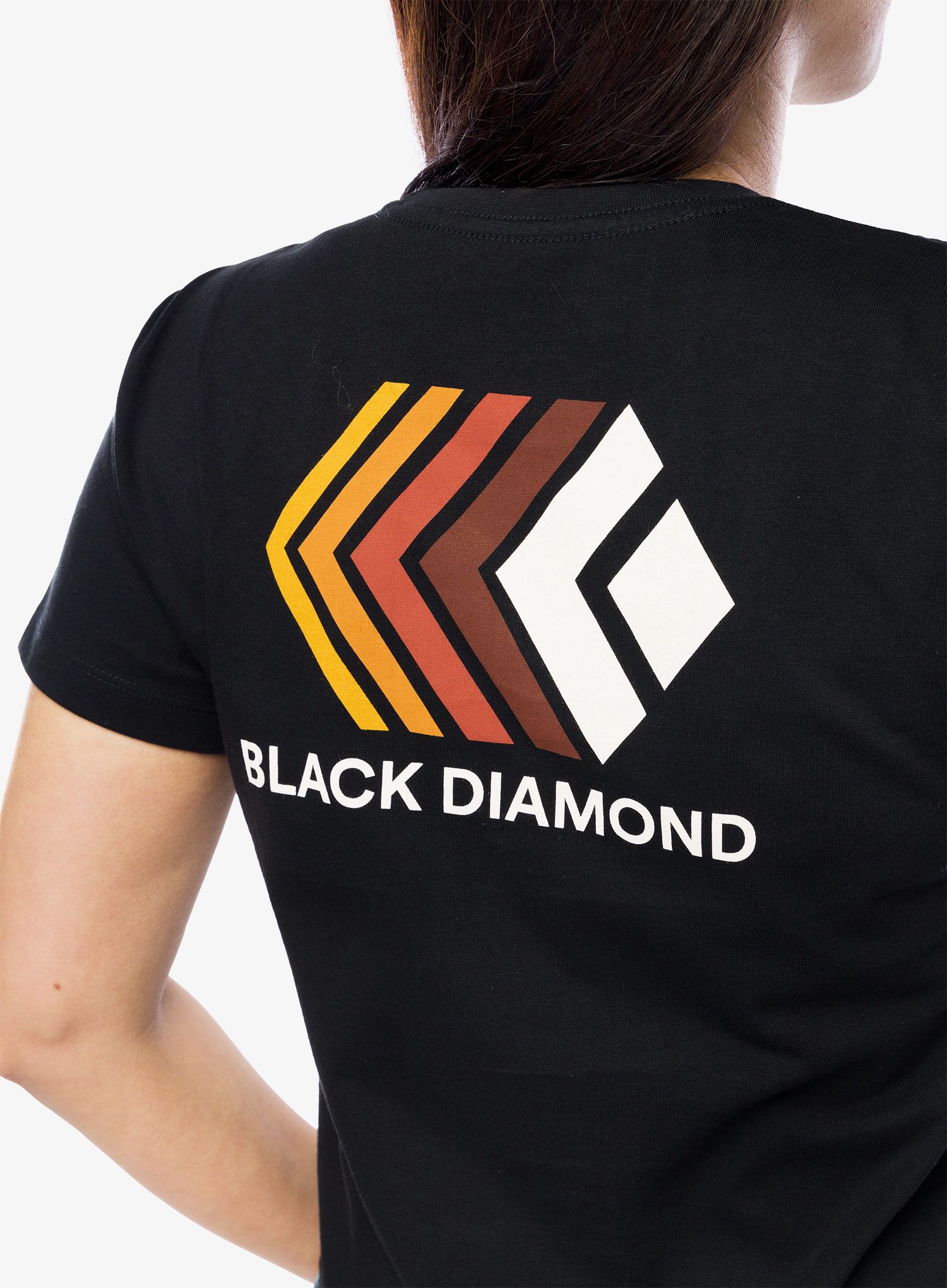 Ženska majica s tiskom Black Diamond Faded Crop SS Tee - black