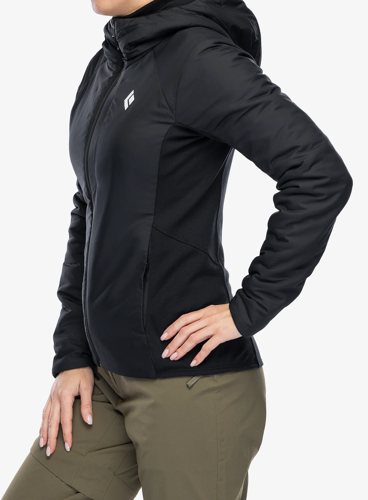 Jakna s postavom ženska Black Diamond First Light Hybrid Hoody