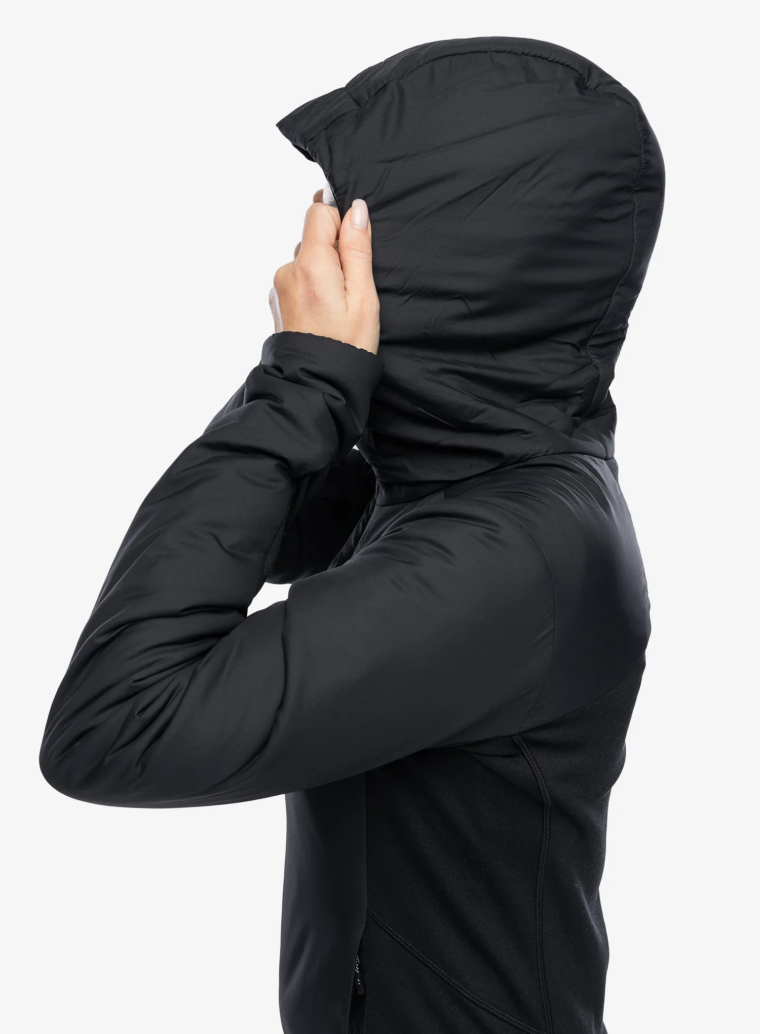 Jakna s postavom ženska Black Diamond First Light Hybrid Hoody