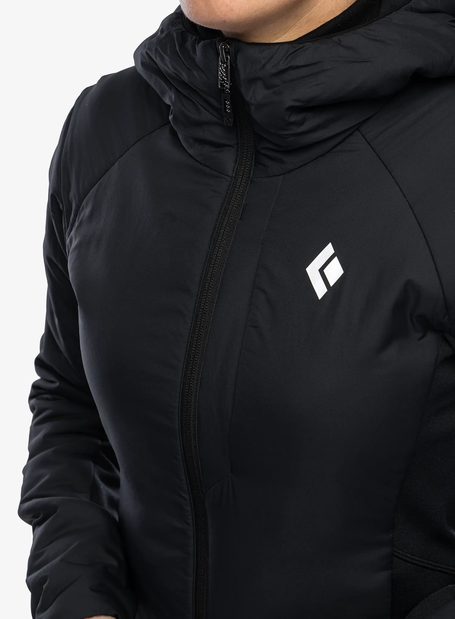Jakna s postavom ženska Black Diamond First Light Hybrid Hoody