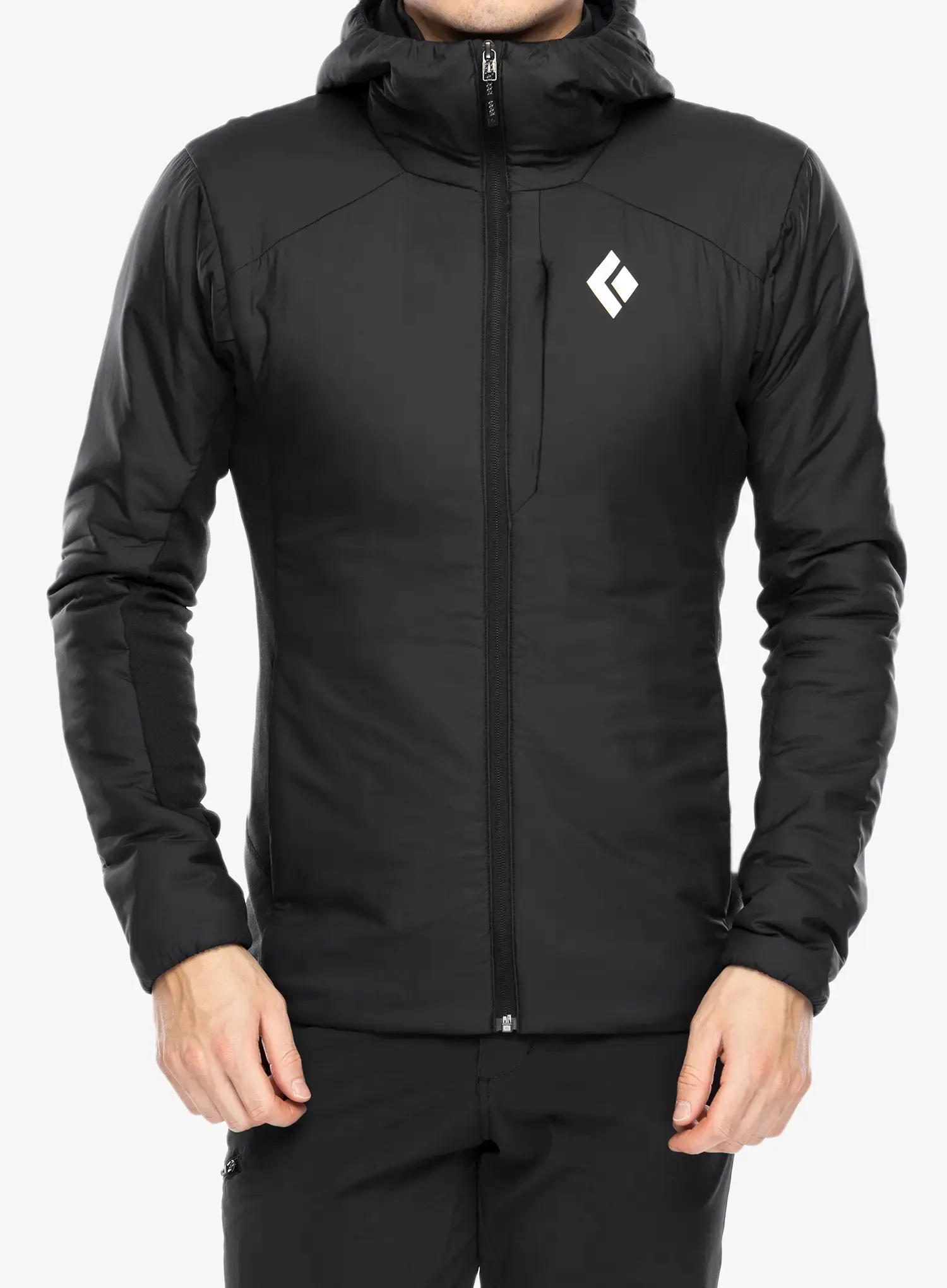 Jakna s postavom Black Diamond First Light Hybrid Hoody - blck/blck