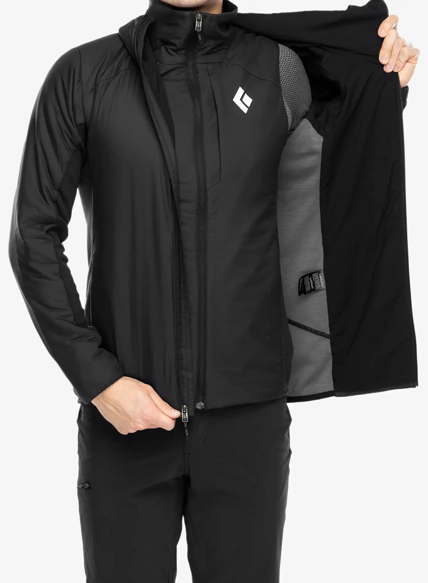 Jakna s postavom Black Diamond First Light Hybrid Hoody - blck/blck