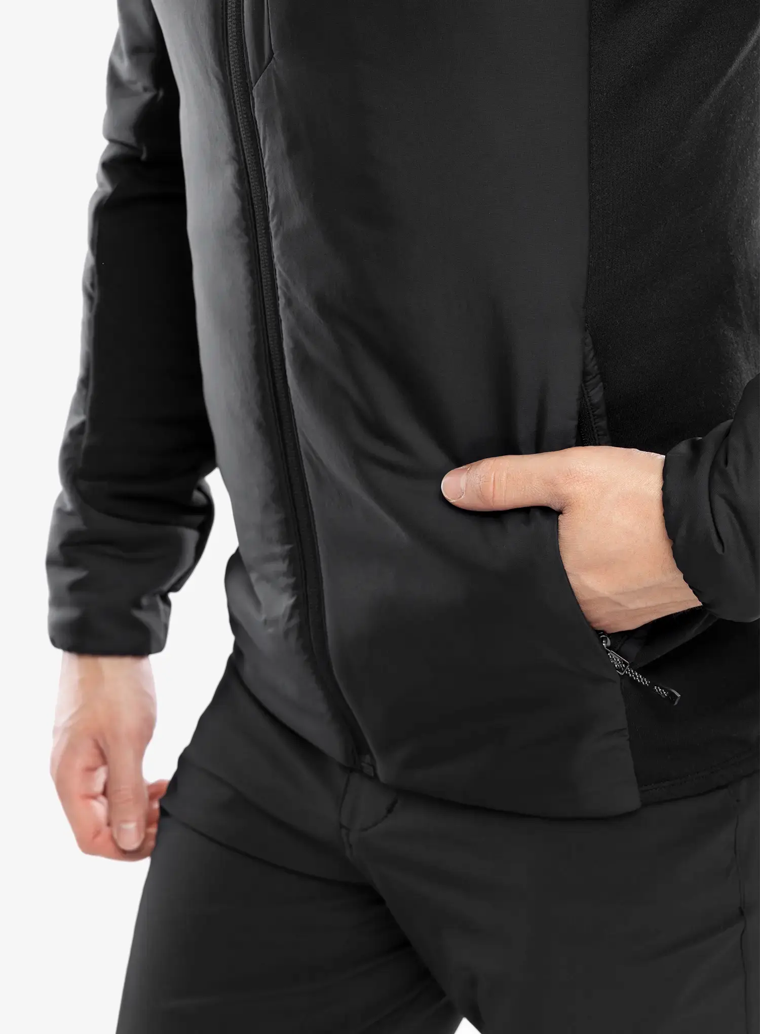 Jakna s postavom Black Diamond First Light Hybrid Hoody - blck/blck