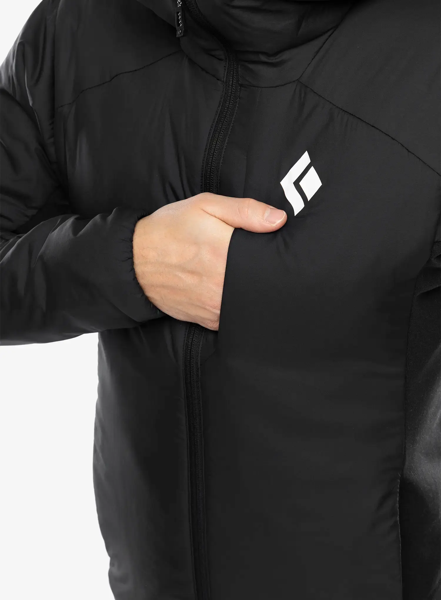 Jakna s postavom Black Diamond First Light Hybrid Hoody - blck/blck
