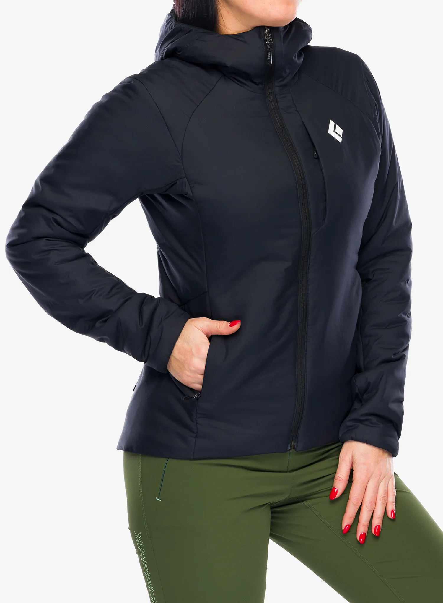 Jakna s postavom ženska Black Diamond First Light Stretch Hoody - blck