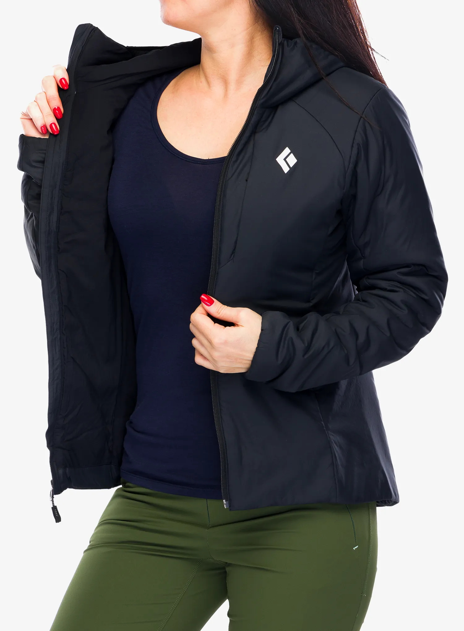Jakna s postavom ženska Black Diamond First Light Stretch Hoody - blck