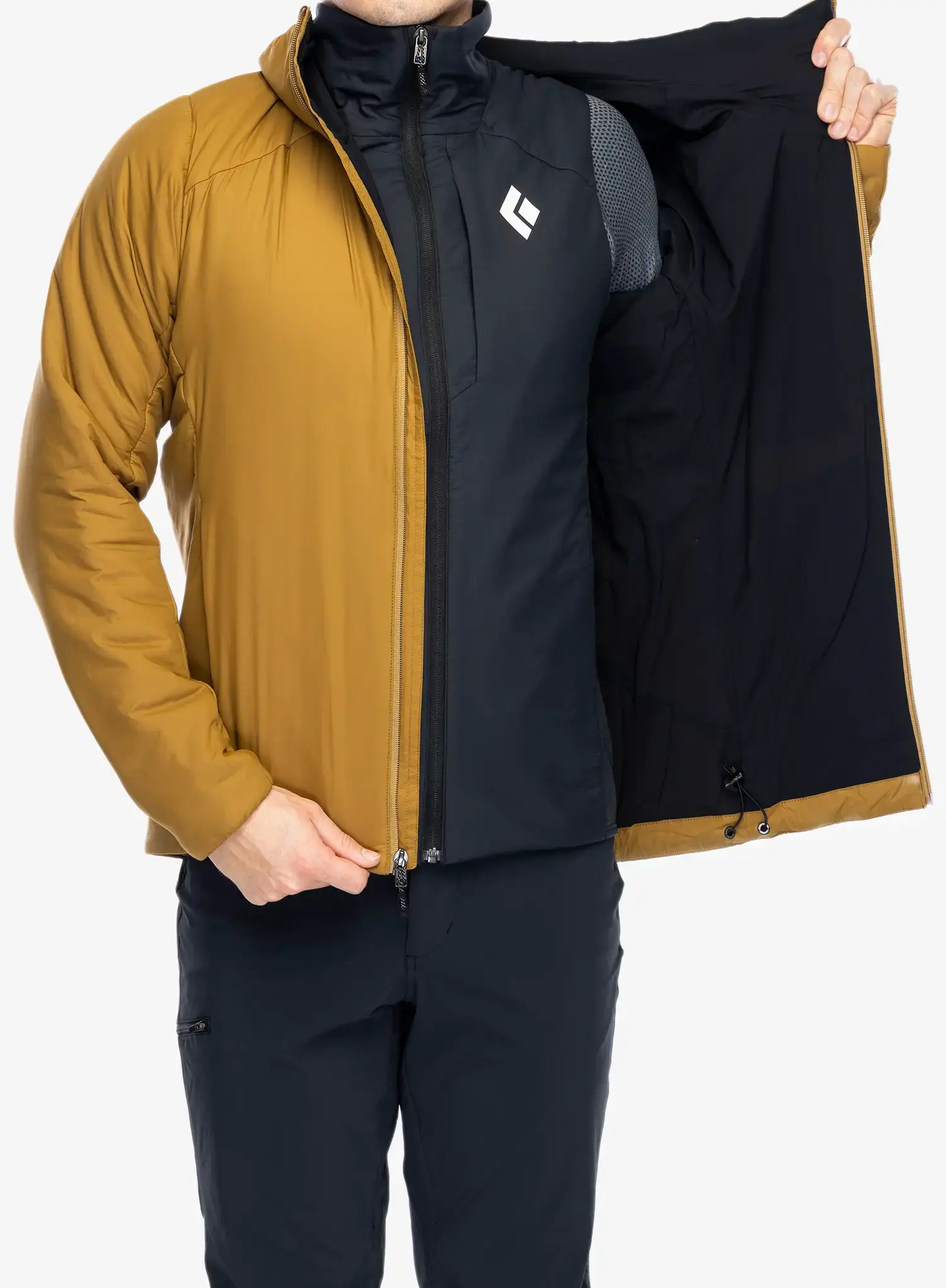 Jakna s postavom Black Diamond First Light Stretch Hoody - flax