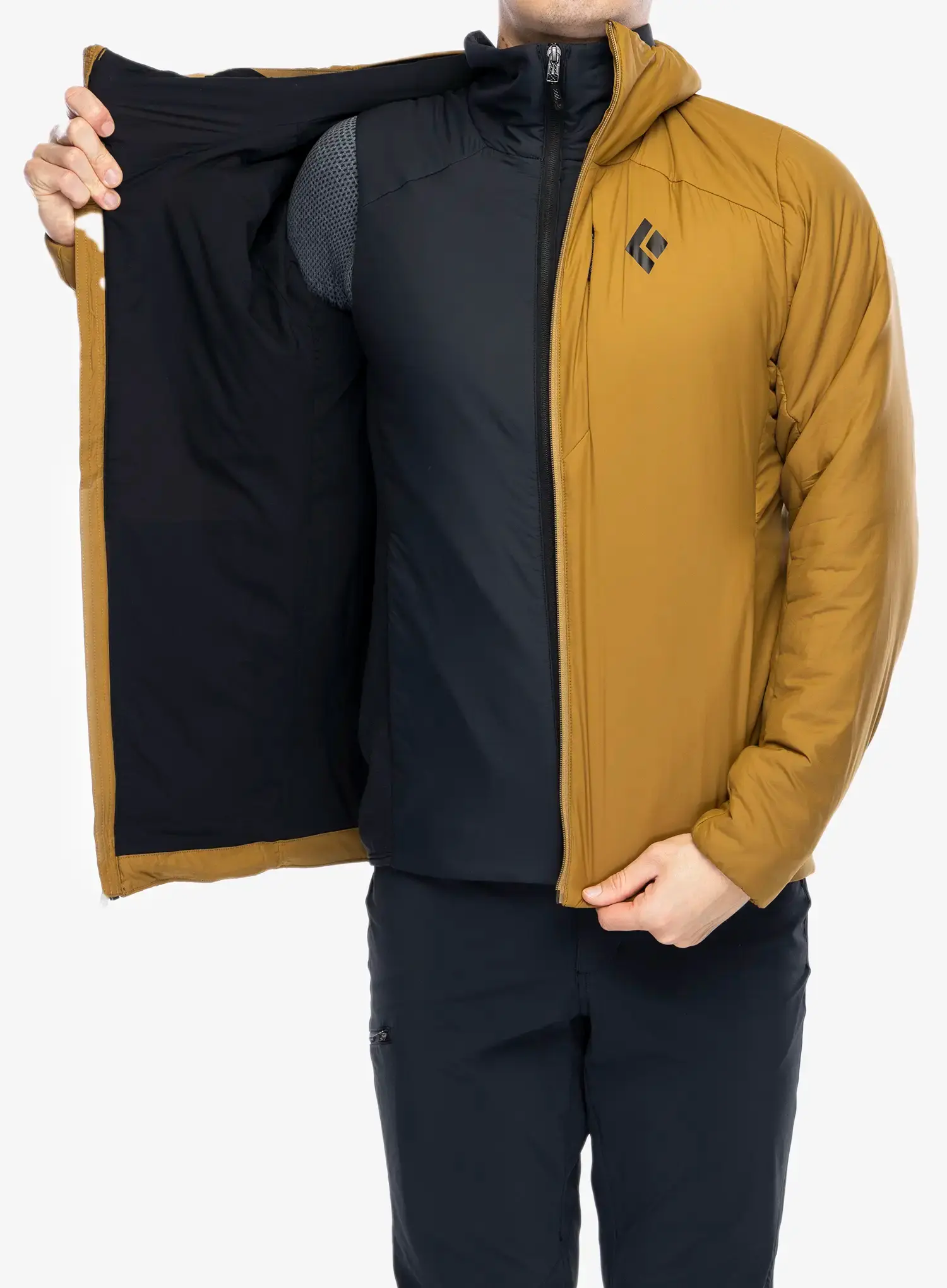 Jakna s postavom Black Diamond First Light Stretch Hoody - flax