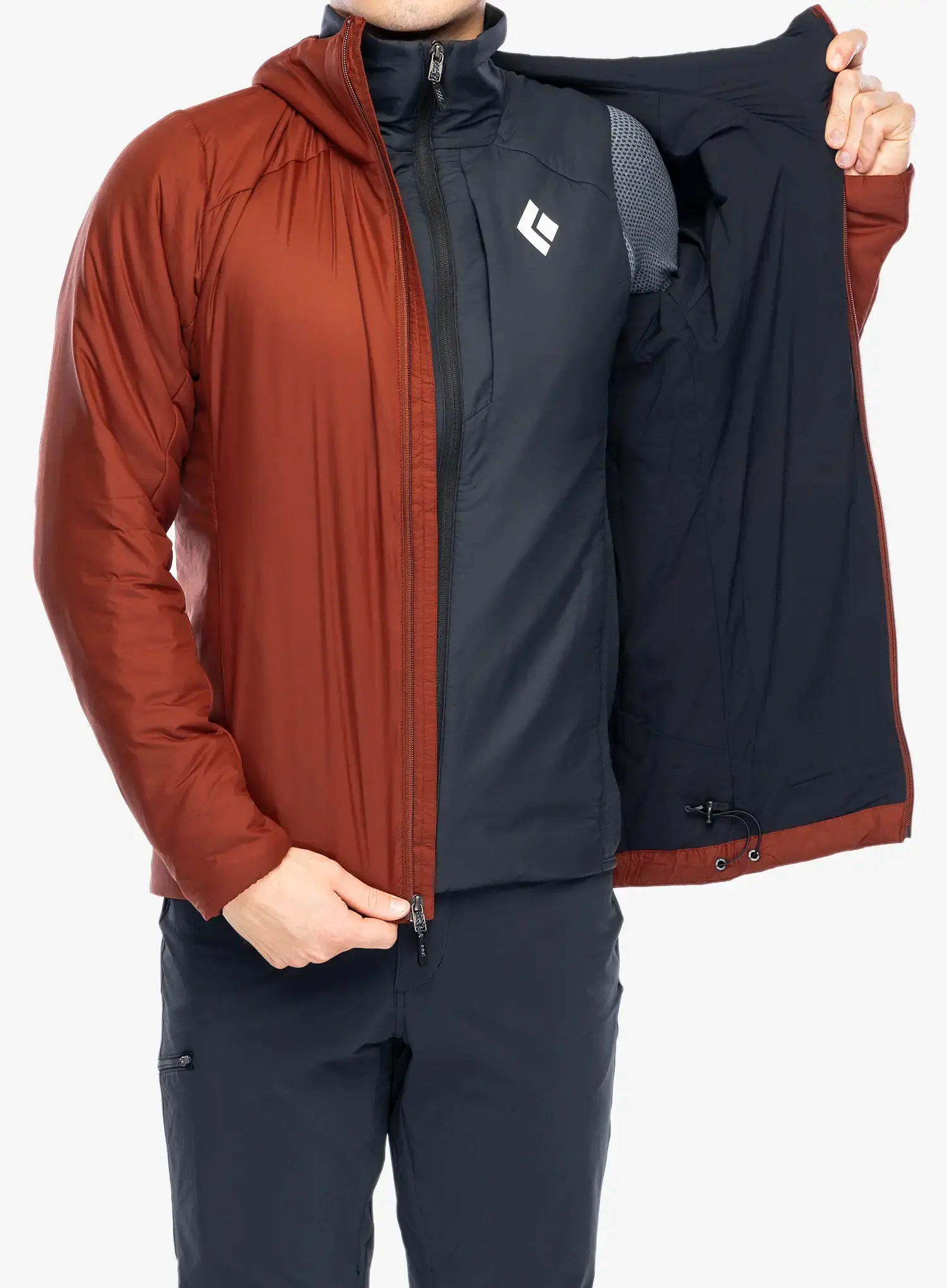 Jakna s postavom Black Diamond First Light Stretch Hoody - iron red