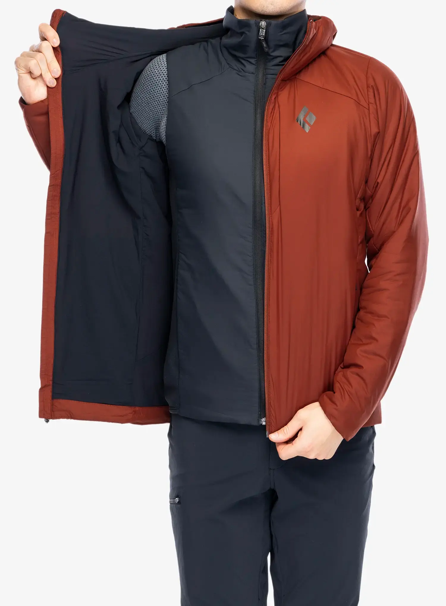 Jakna s postavom Black Diamond First Light Stretch Hoody - iron red