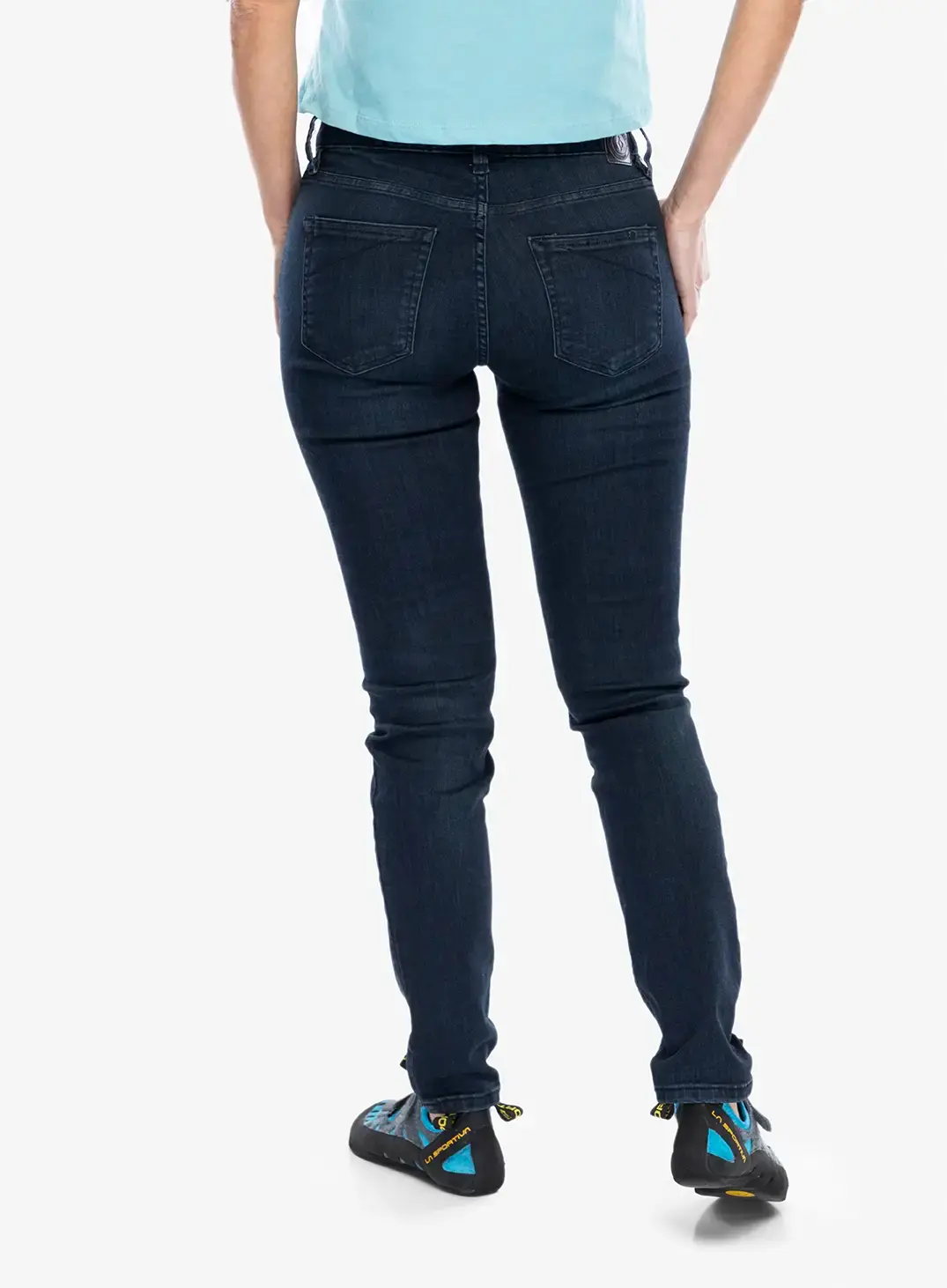 Ženske penjačke hlače Black Diamond Forged Denim Pants - indigo