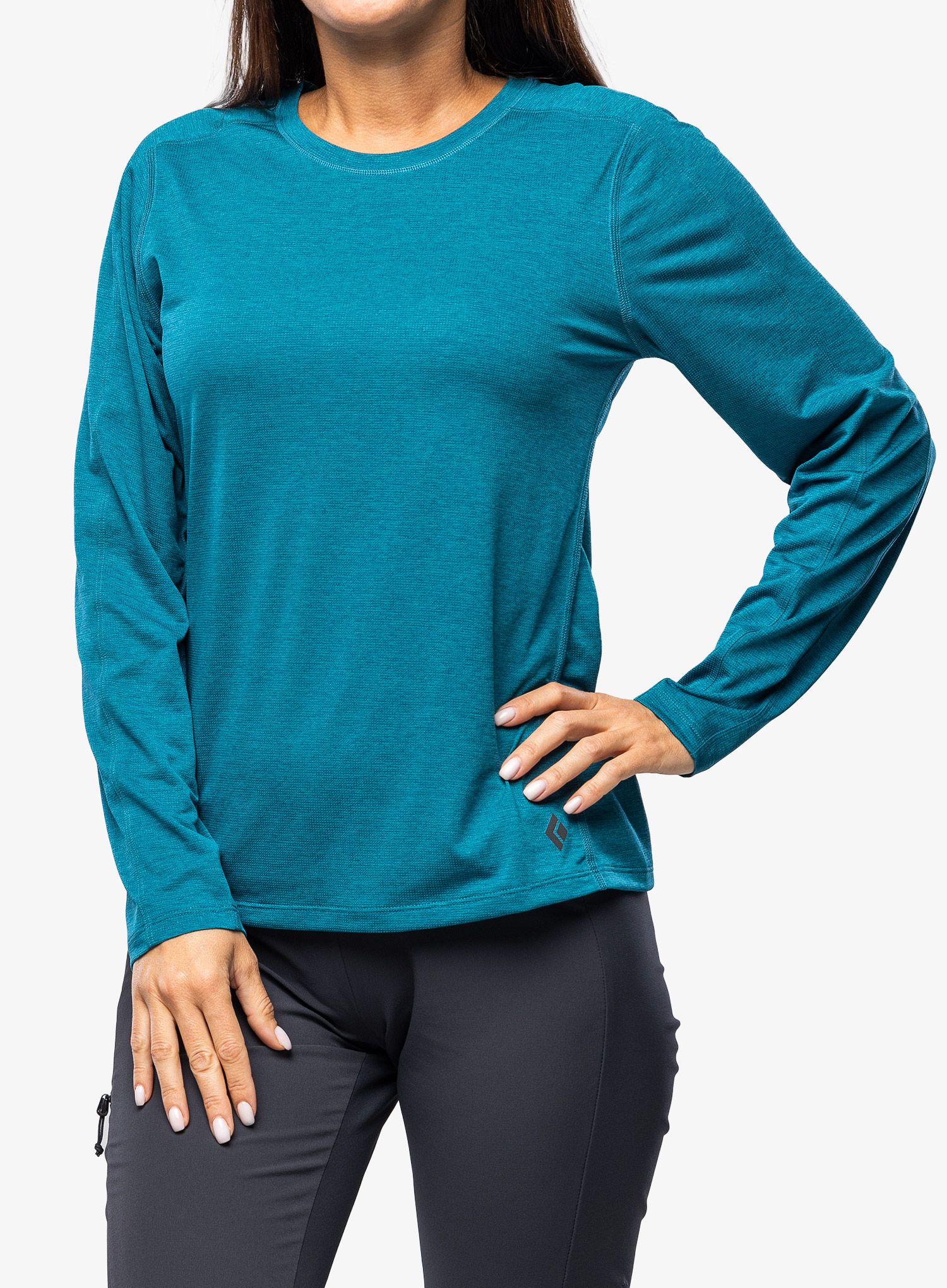 Ženska dukserica Black Diamond Lightwire L/S Tee - dark caribbean