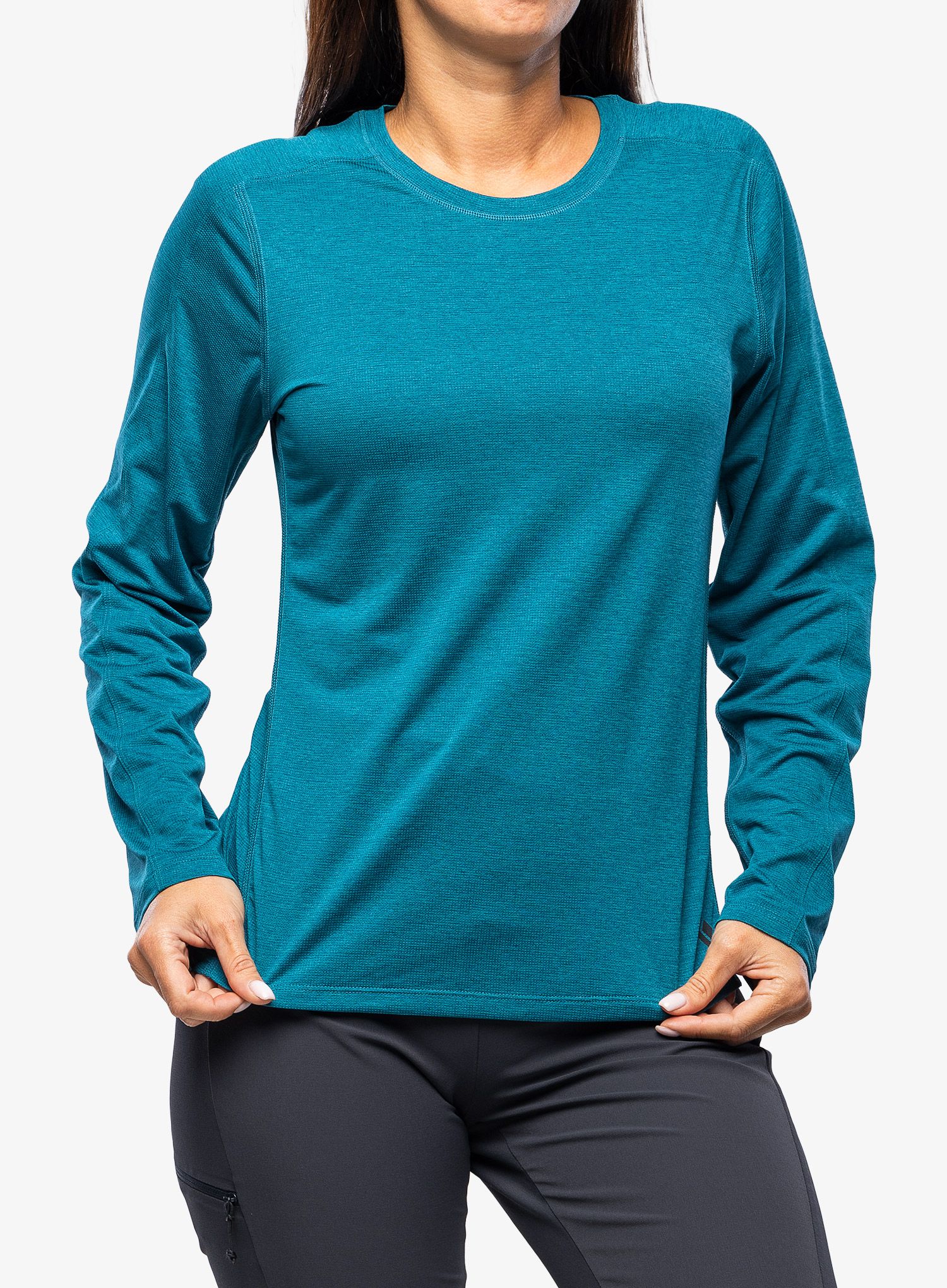 Ženska dukserica Black Diamond Lightwire L/S Tee - dark caribbean