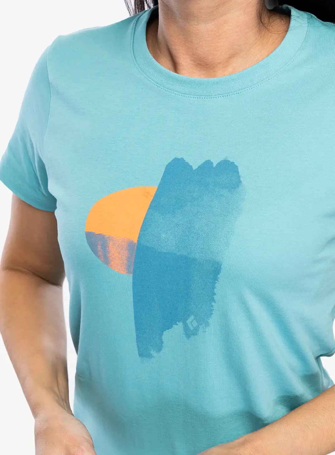 Ženska pamučna majica Black Diamond Luminary SS Tee - coastal blue