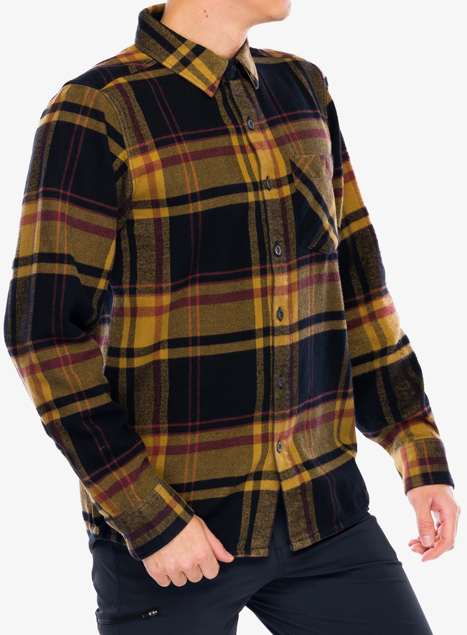 Planinarska košulja Black Diamond Project Flannel - black/flax plaid
