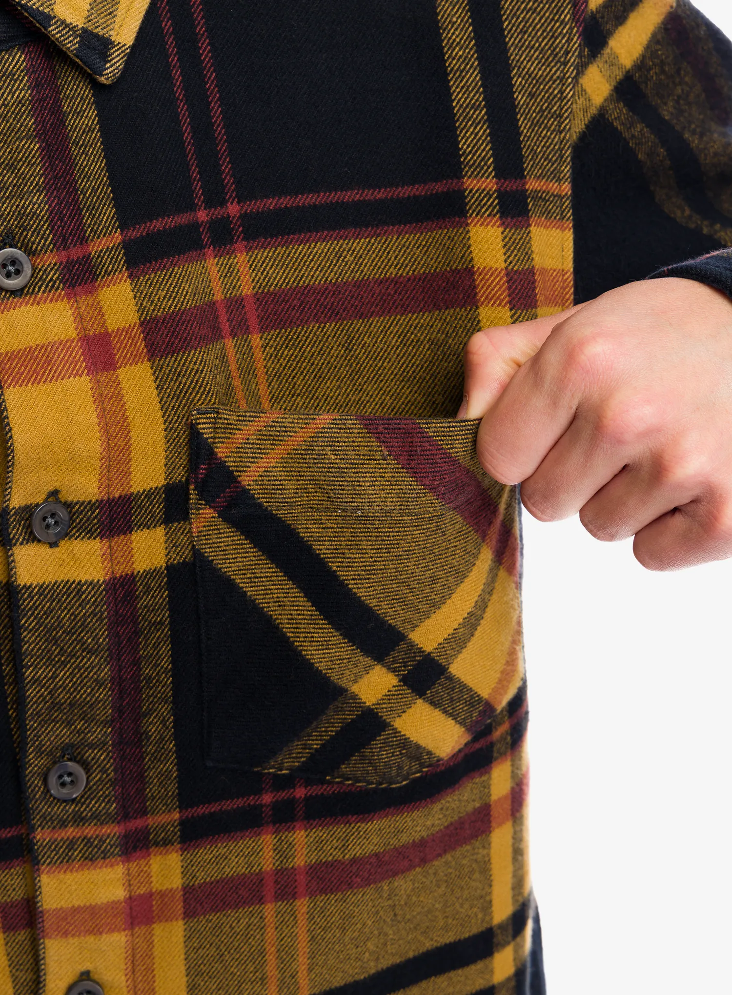 Planinarska košulja Black Diamond Project Flannel - black/flax plaid