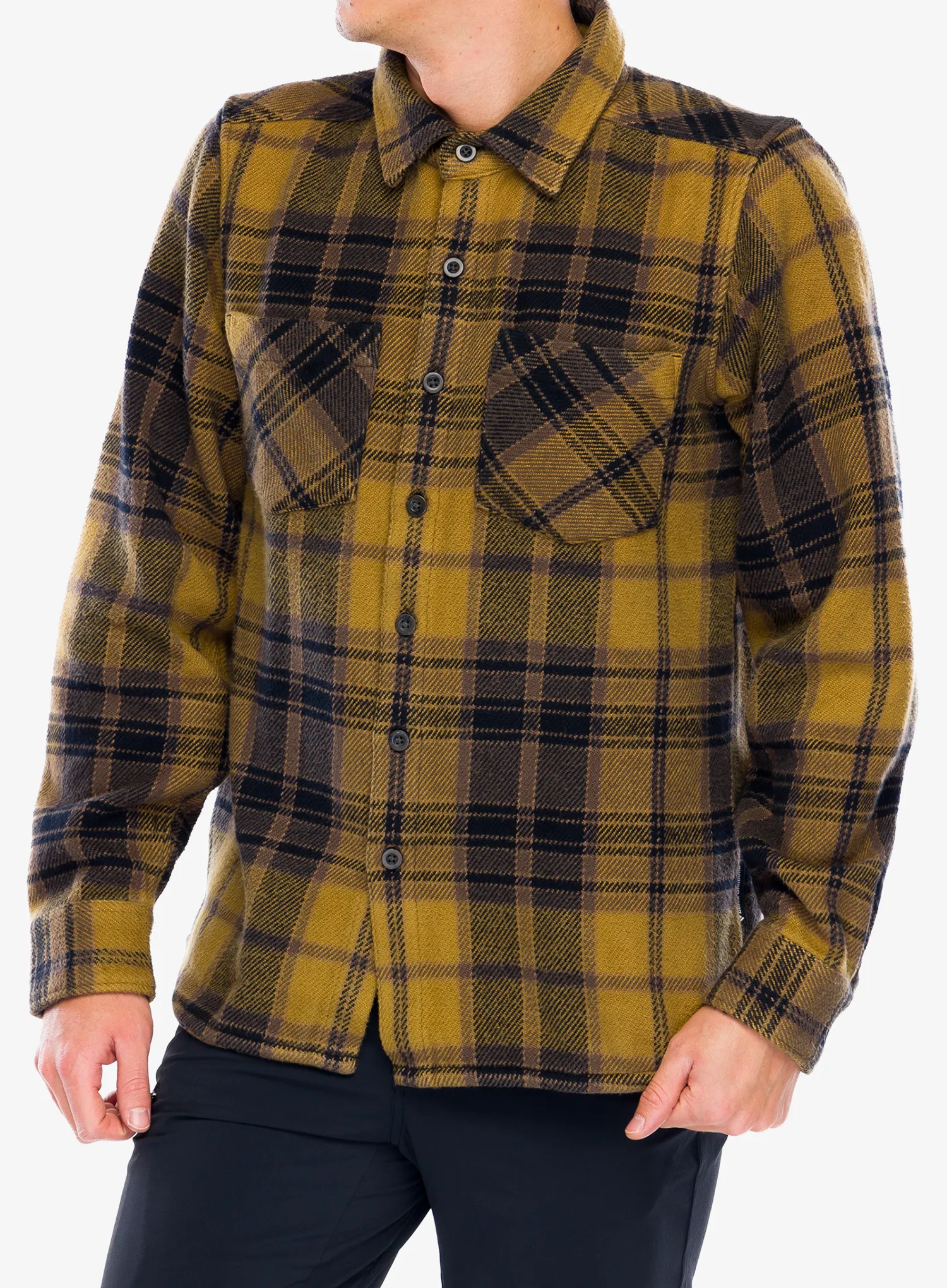 Planinarska košulja Black Diamond Project Heavy Flannel - flax/black plaid