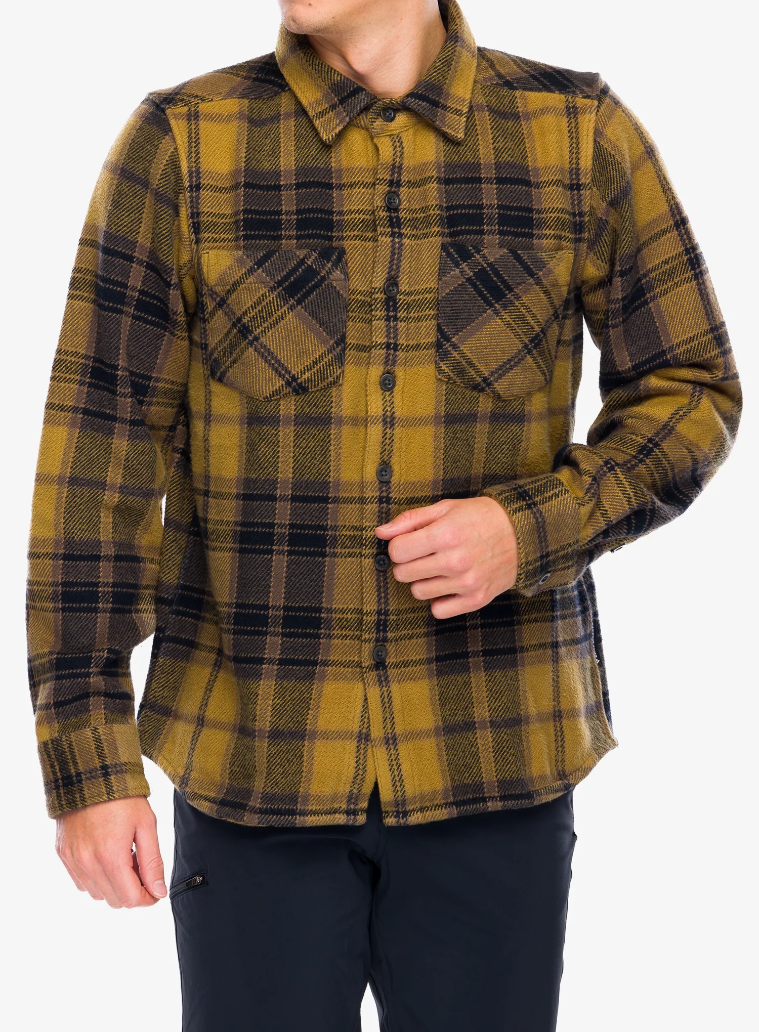 Planinarska košulja Black Diamond Project Heavy Flannel - flax/black plaid