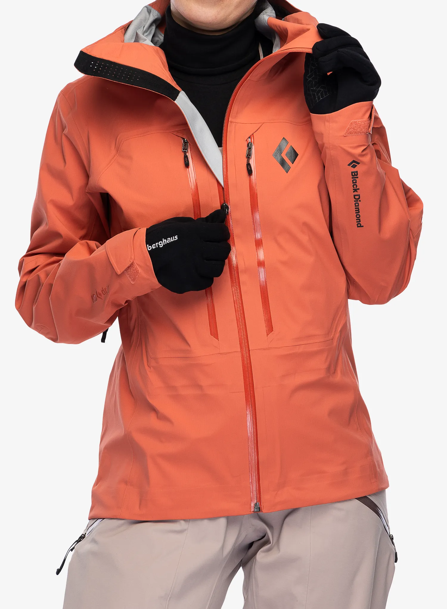 Ženska jakna s membranom Black Diamond Recon LT Shell - baja sunrise