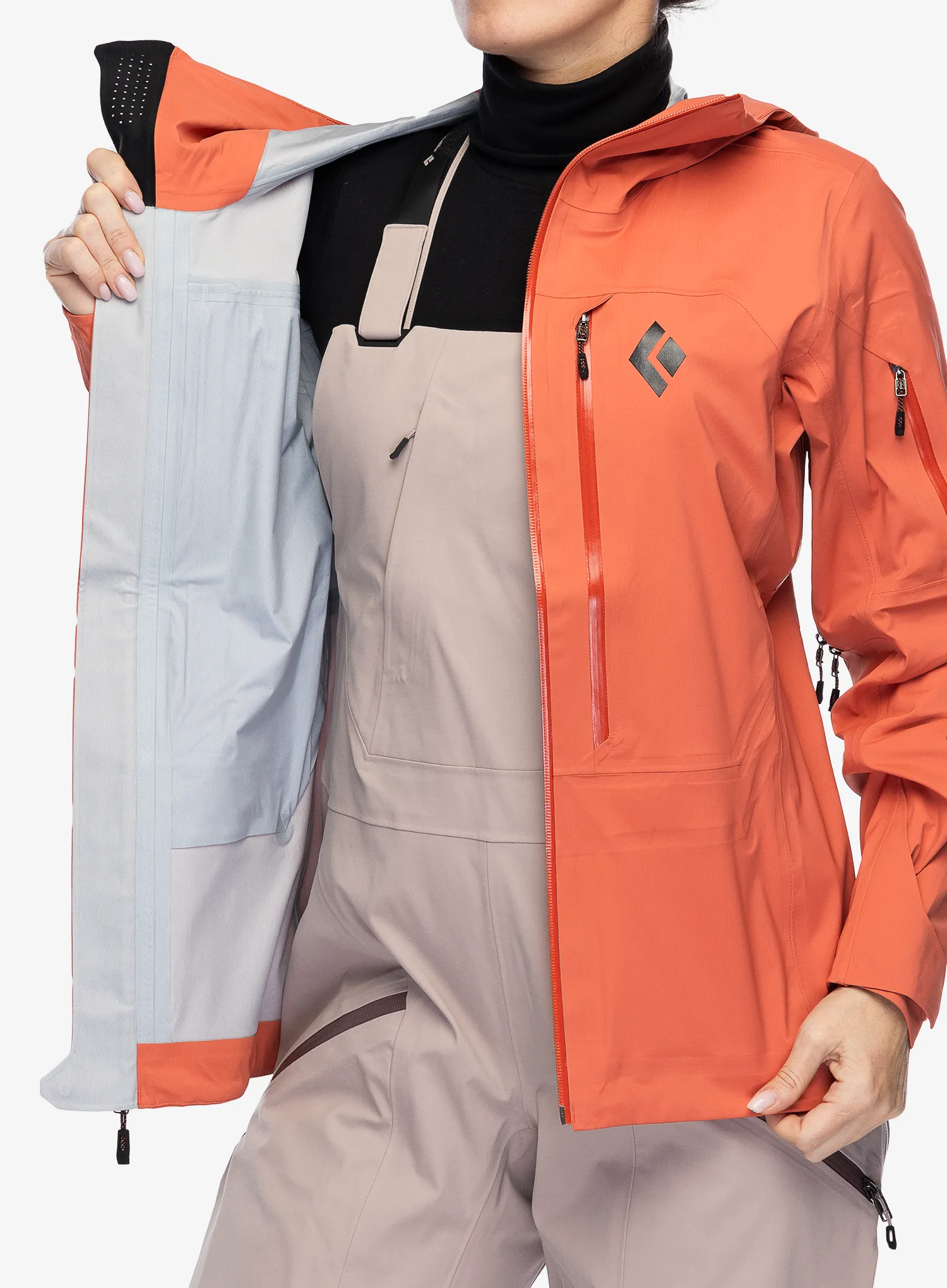 Ženska jakna s membranom Black Diamond Recon LT Shell - baja sunrise