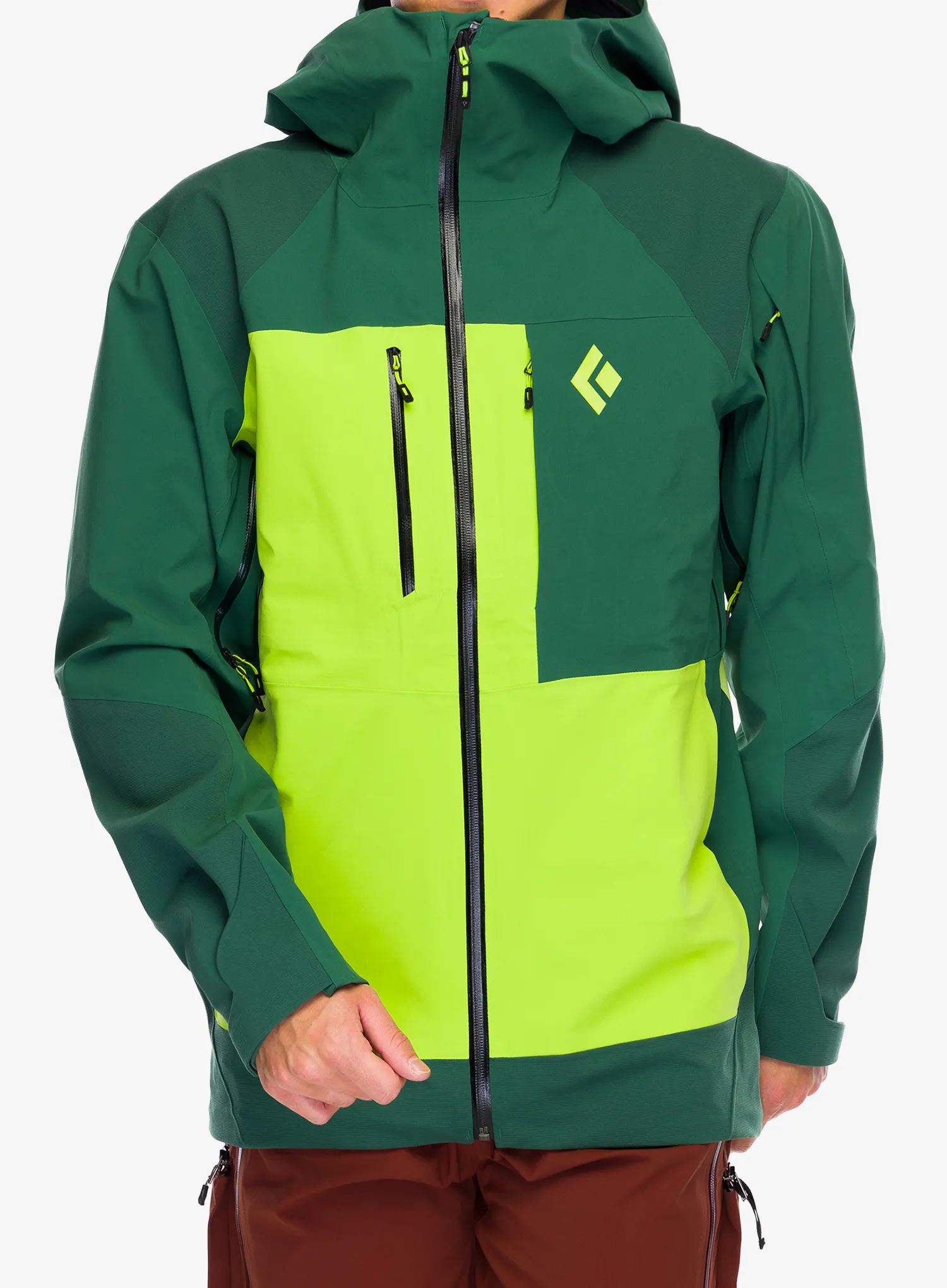 Jakna Black Diamond Recon Stretch Pro Shell - mountain forest/lime green