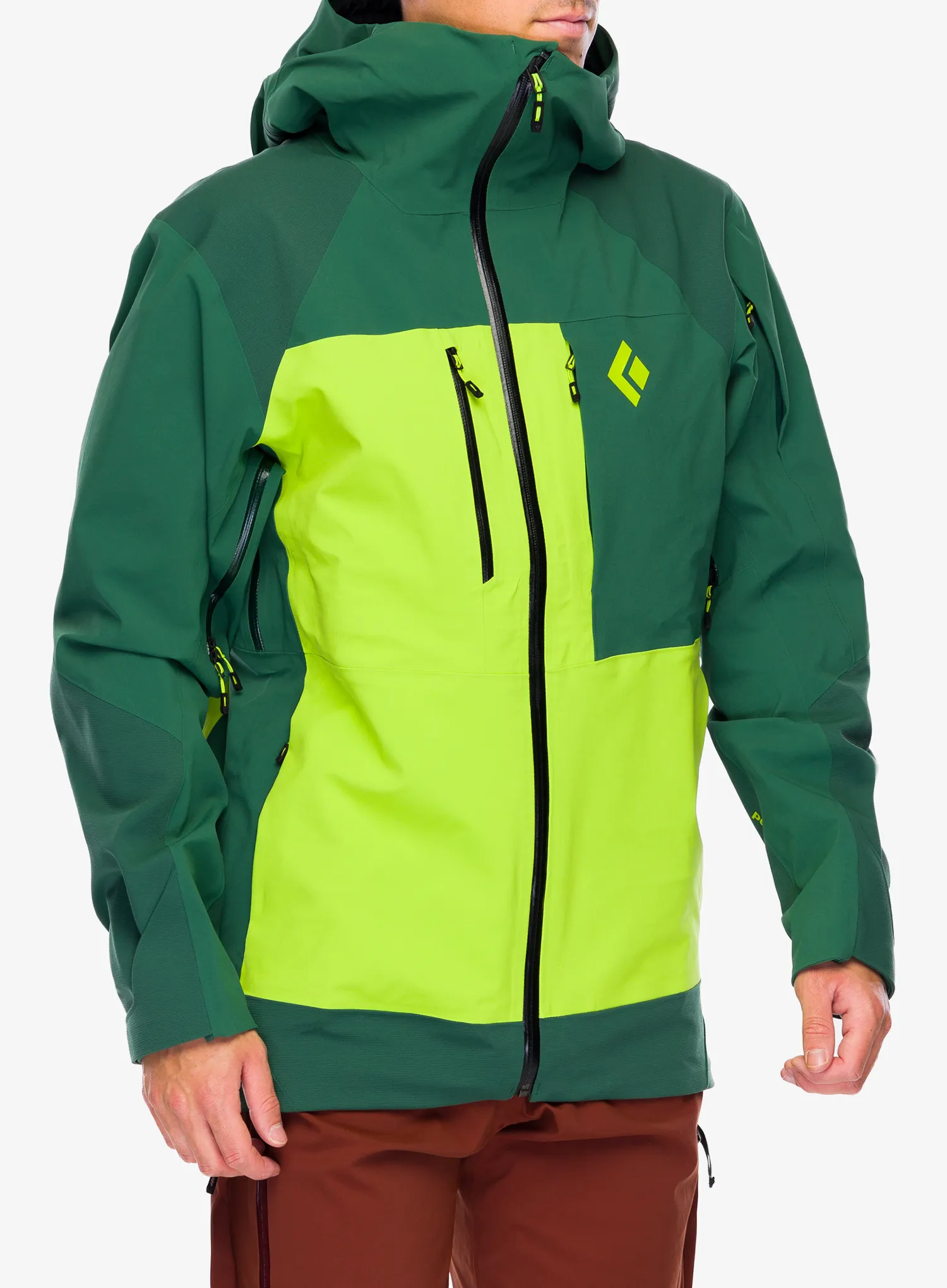 Jakna Black Diamond Recon Stretch Pro Shell - mountain forest/lime green