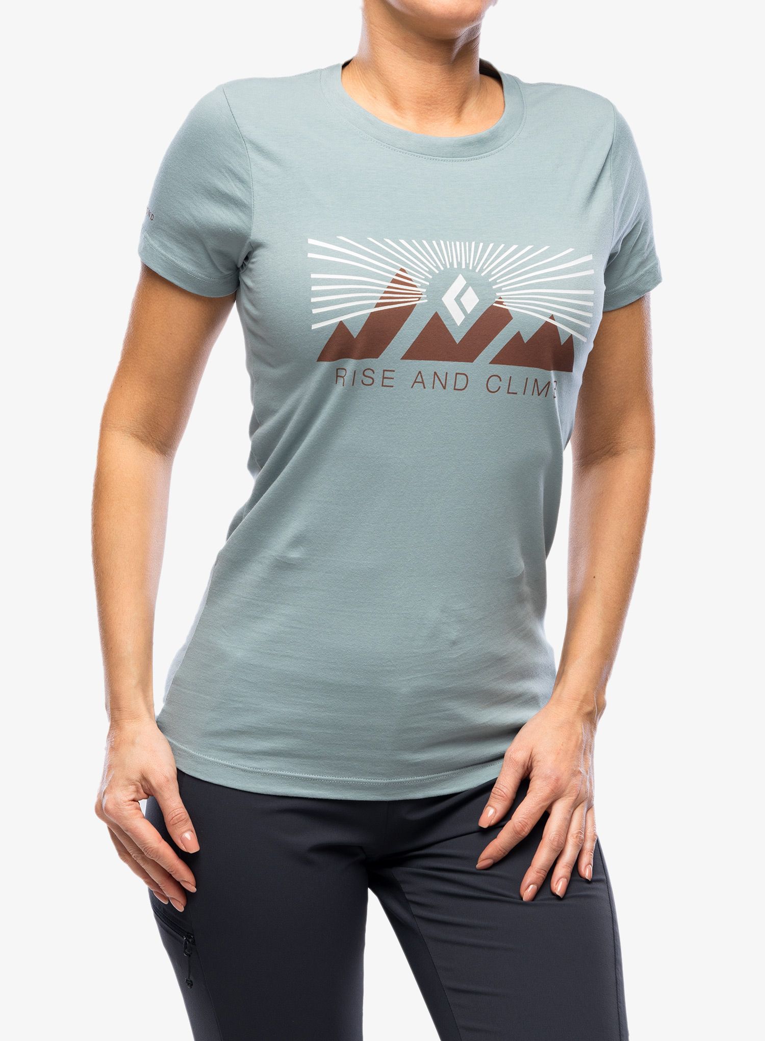 Ženska majica Black Diamond Rise And Climb Tee - blue ash