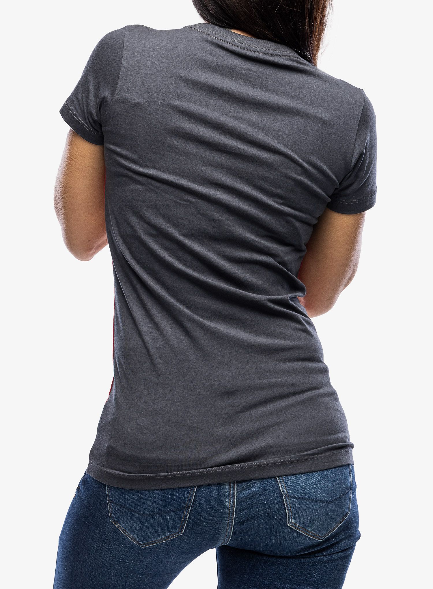 Ženska majica Black Diamond SS Campus Tee - vermillion/carbon