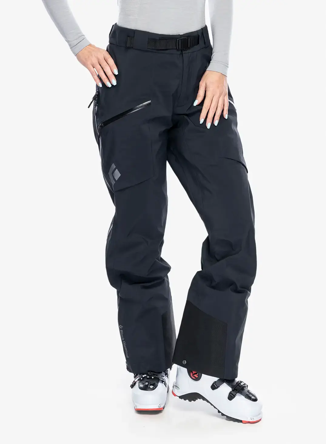 Ženske skijaške hlače Black Diamond Sharp End Pants - black