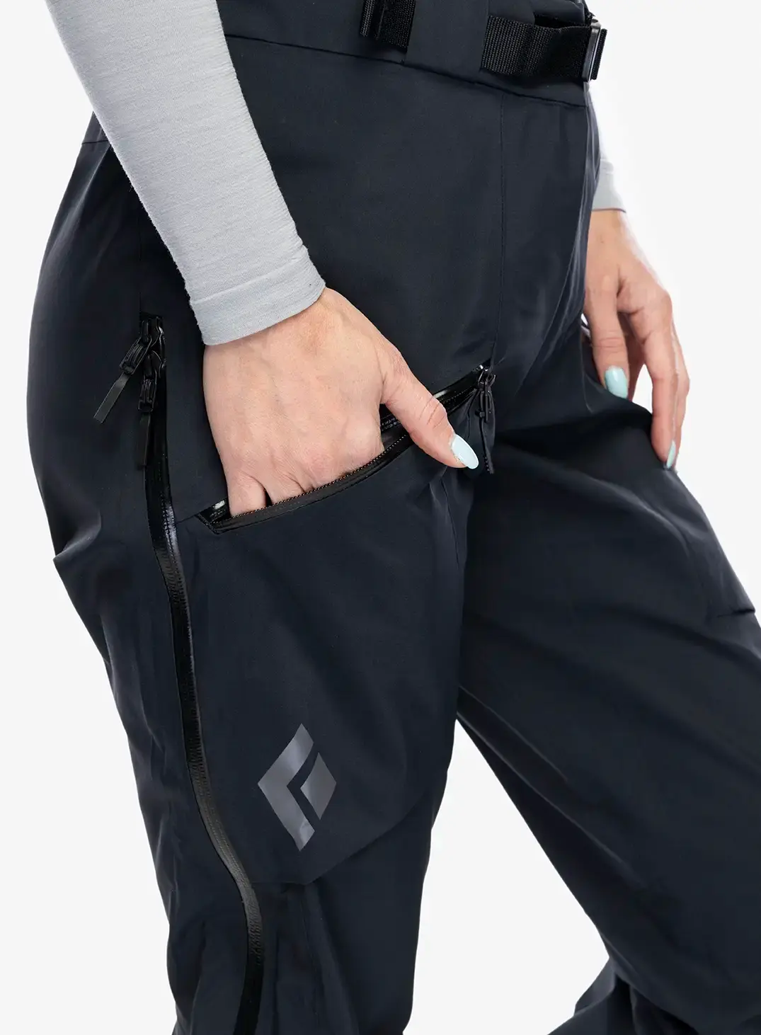 Ženske skijaške hlače Black Diamond Sharp End Pants - black
