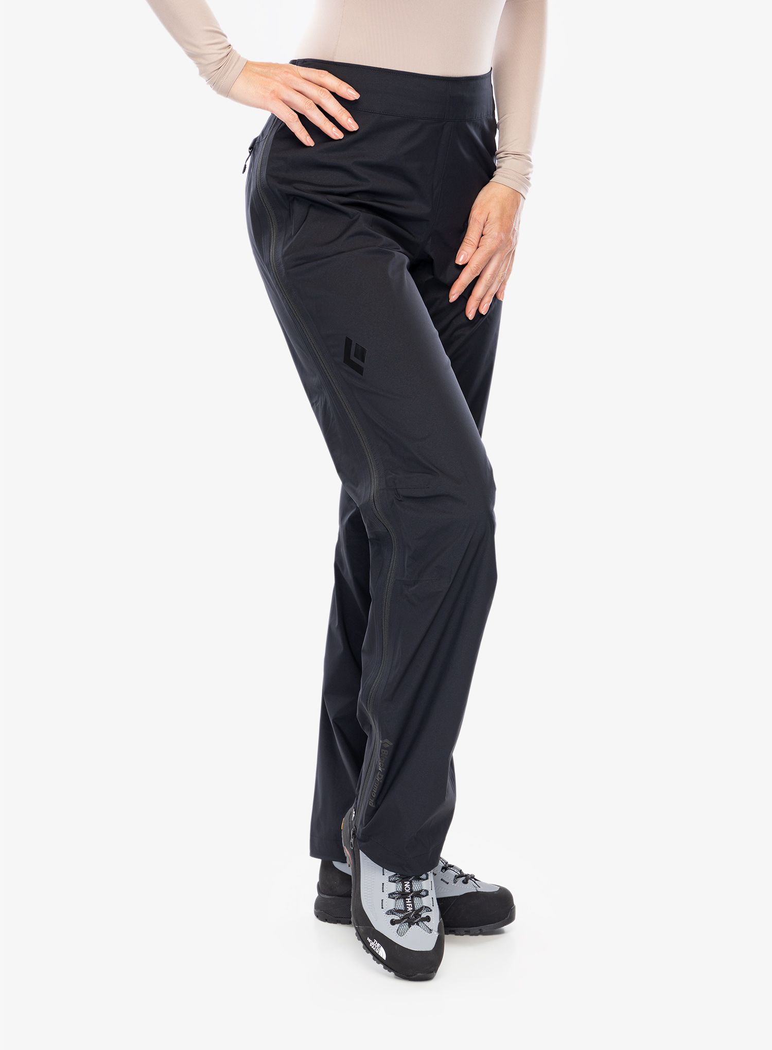 Ženske hlače Black Diamond StormLine Stretch FZ Rain Pants - black
