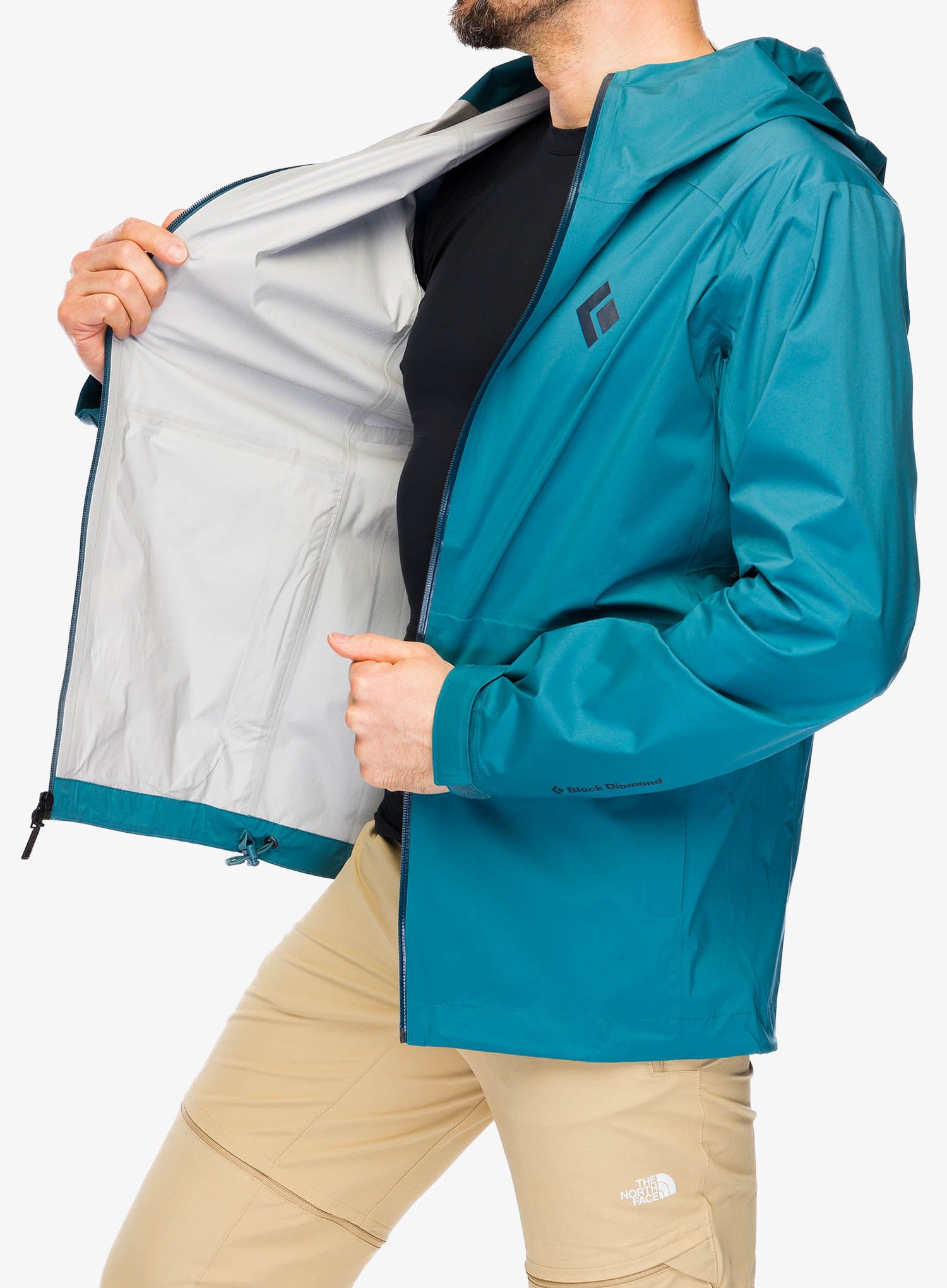 Jakna Black Diamond StormLine Stretch Rain Shell - creek blue