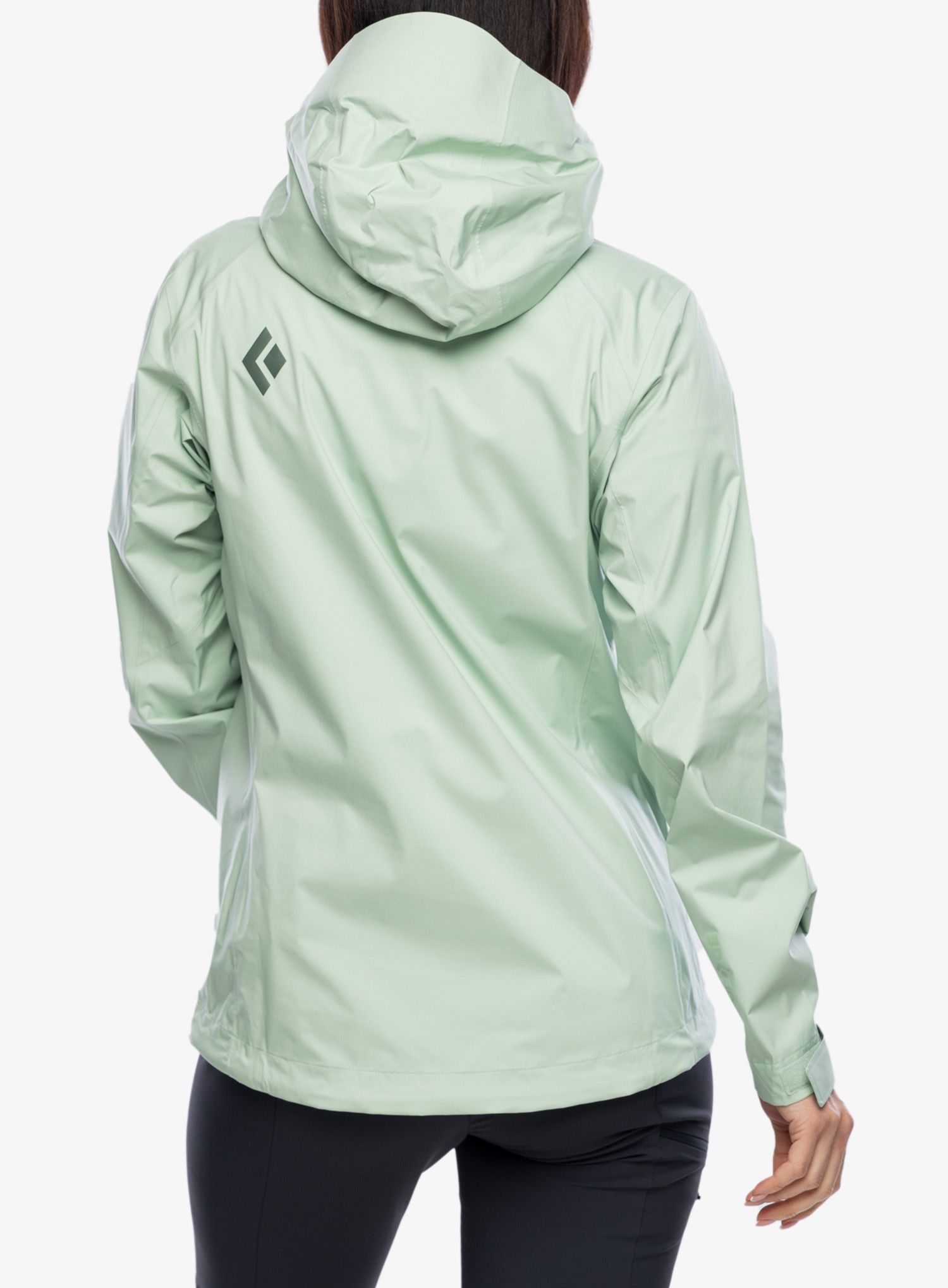 Ženska kišna jakna Black Diamond Stormline Stretch Anorak - foam green