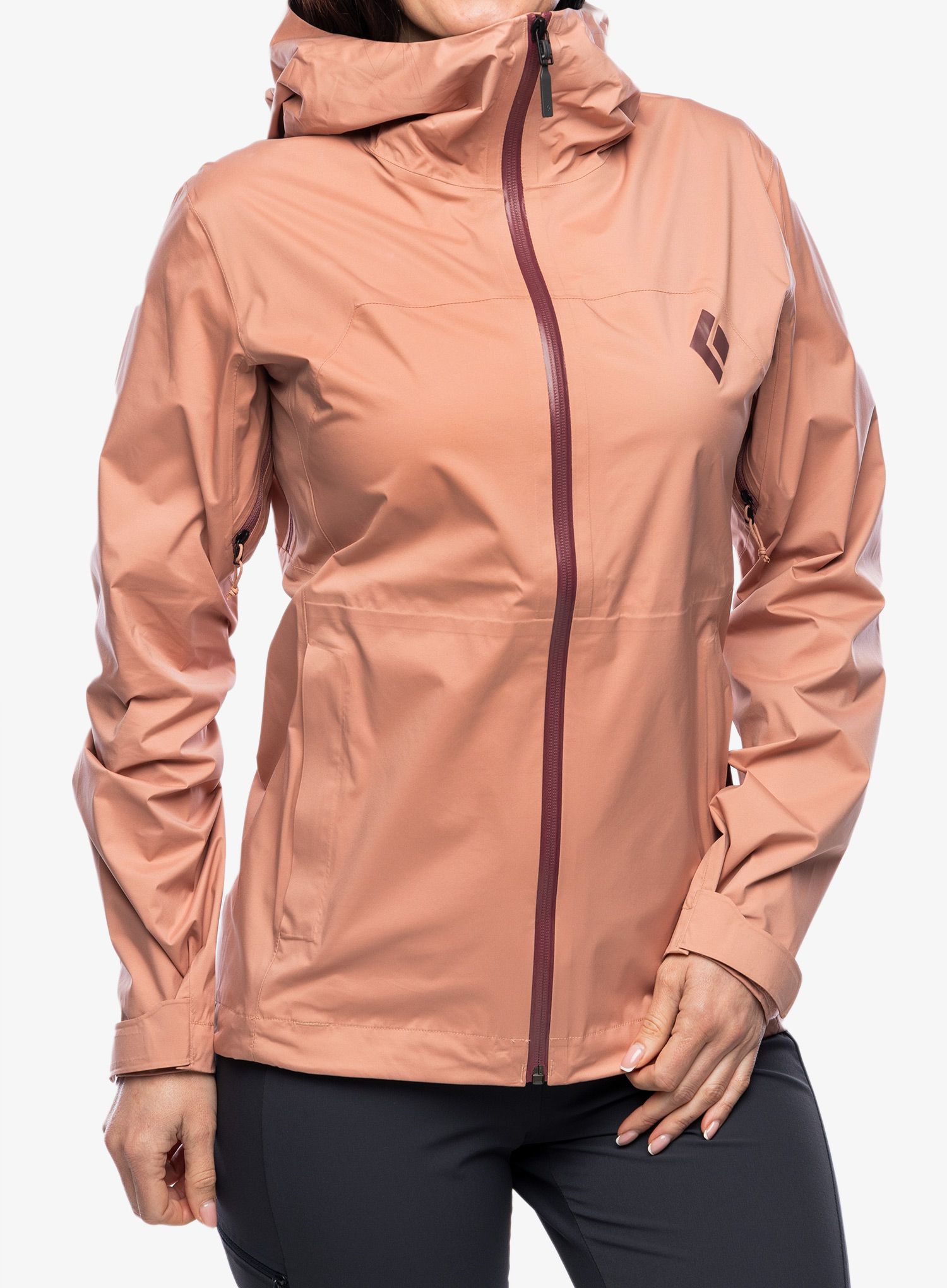 Ženska jakna Black Diamond Stormline Stretch Rain Shell - chalk pink